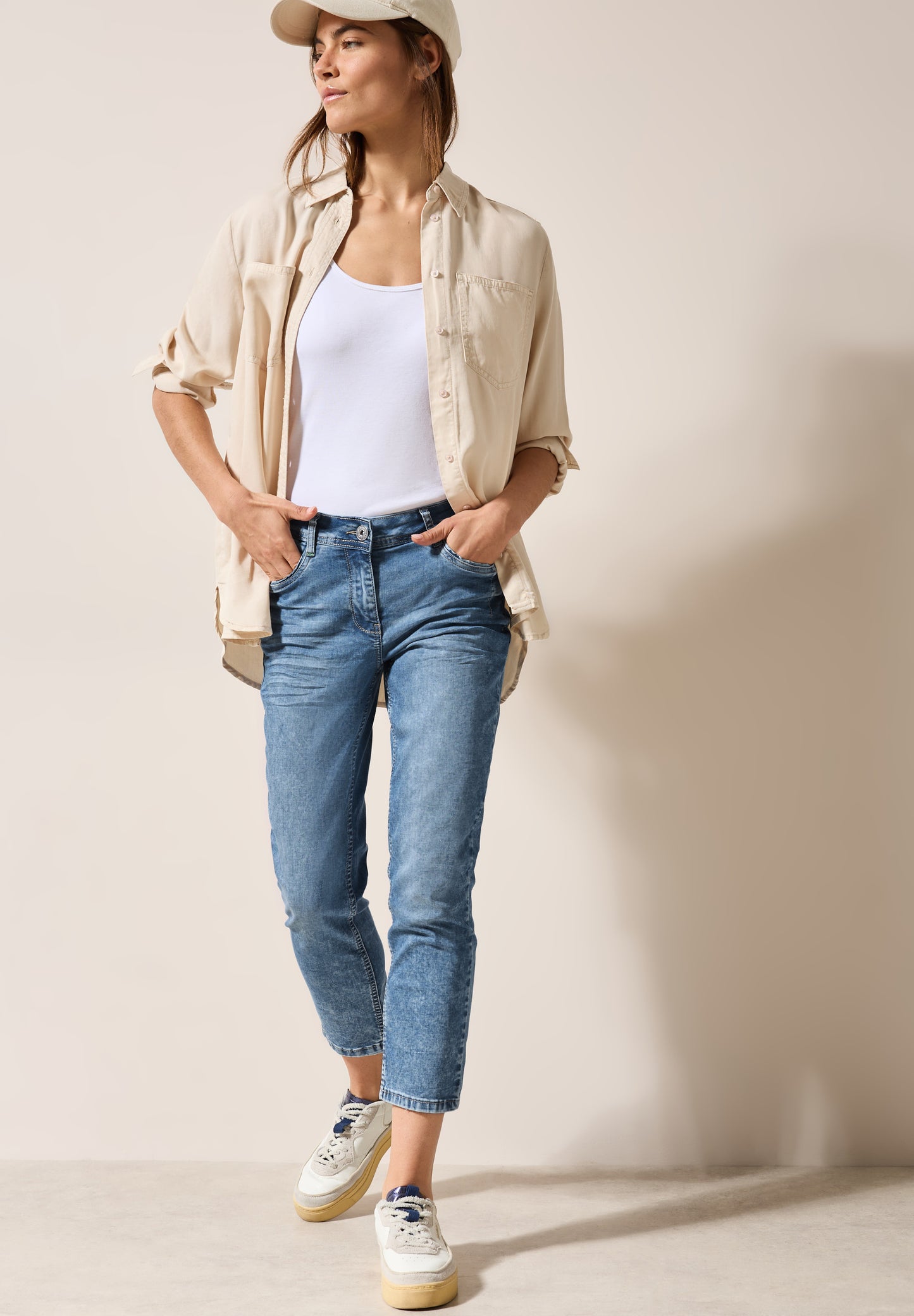 CECIL 7/8 Jeans Hose im Style Scarlett - Farbe: hellblau
