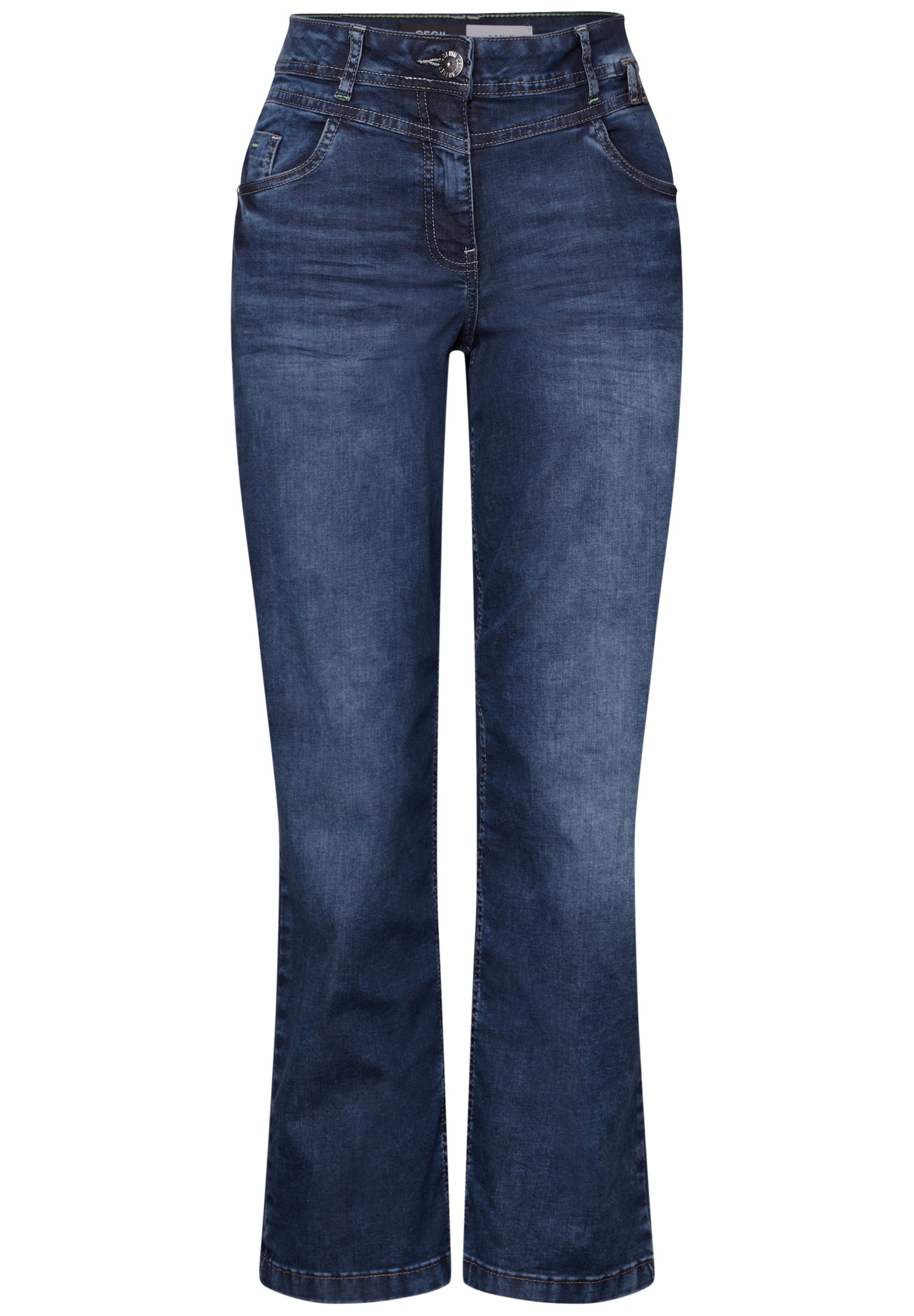 CECIL Wide Leg Jeans - Farbe: mid blue used wash