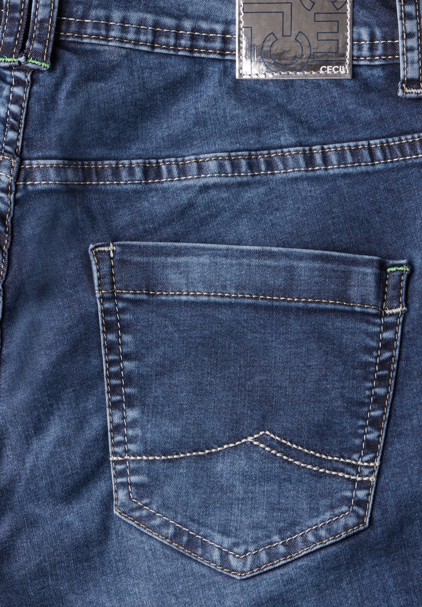 CECIL Wide Leg Jeans - Farbe: mid blue used wash