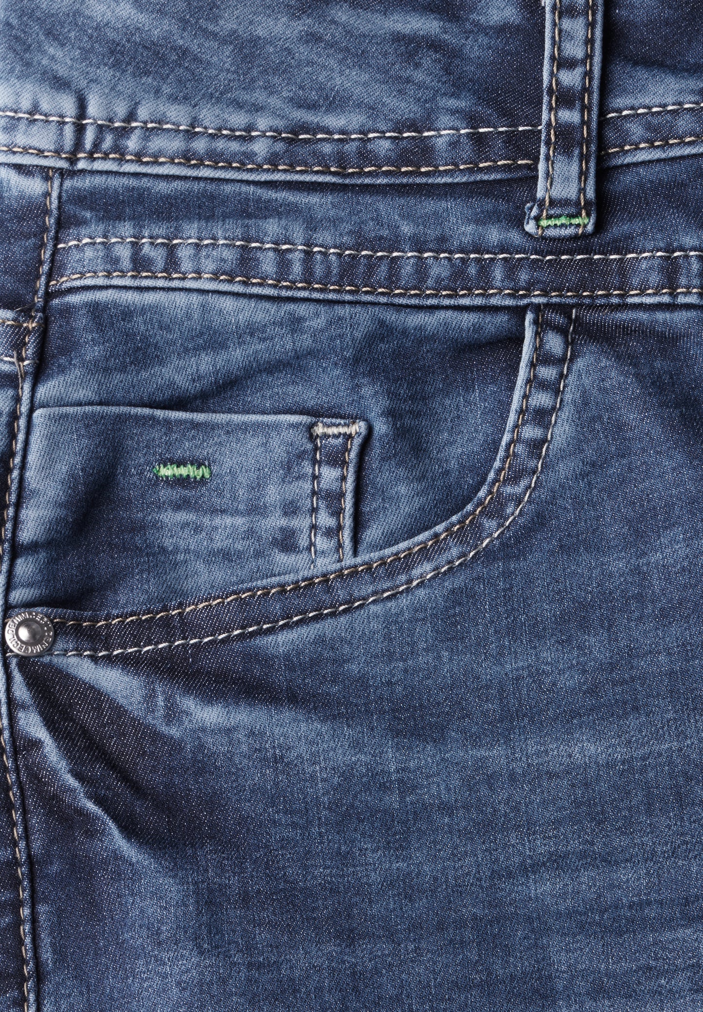 CECIL Wide Leg Jeans - Farbe: mid blue used wash