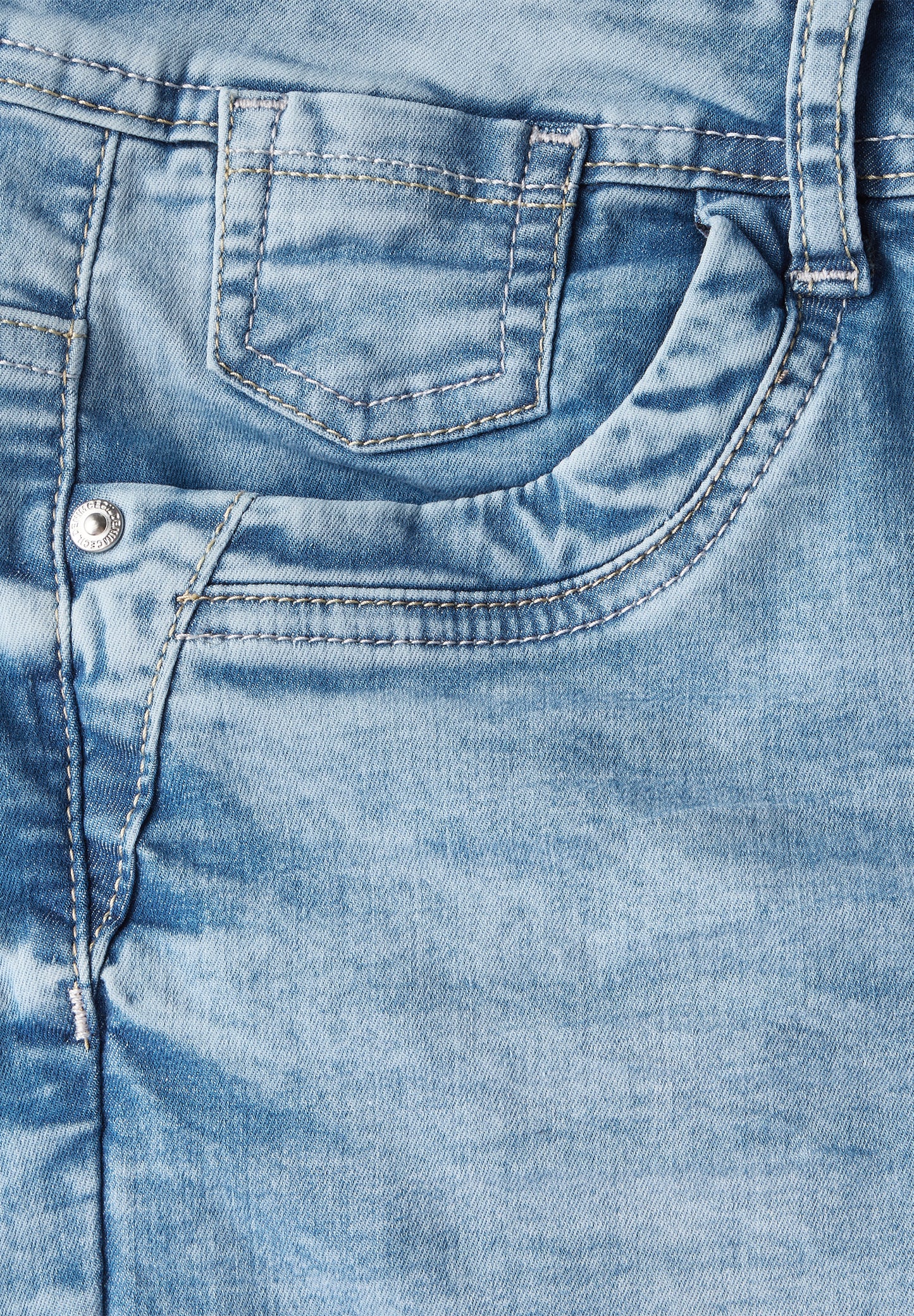 CECIL Casual Fit Jeansshorts - Farbe: authentic used wash