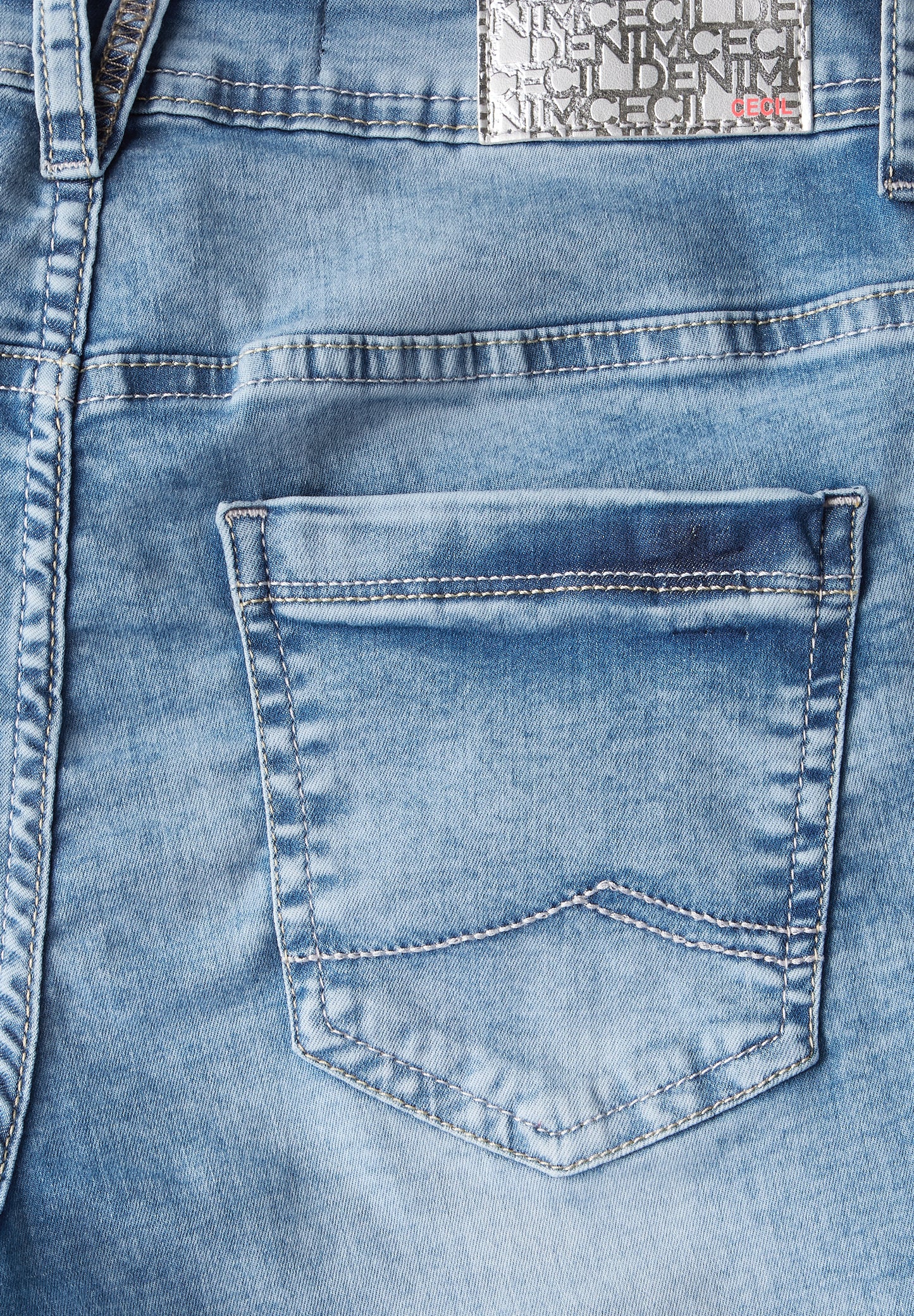 CECIL Casual Fit Jeansshorts - Farbe: authentic used wash