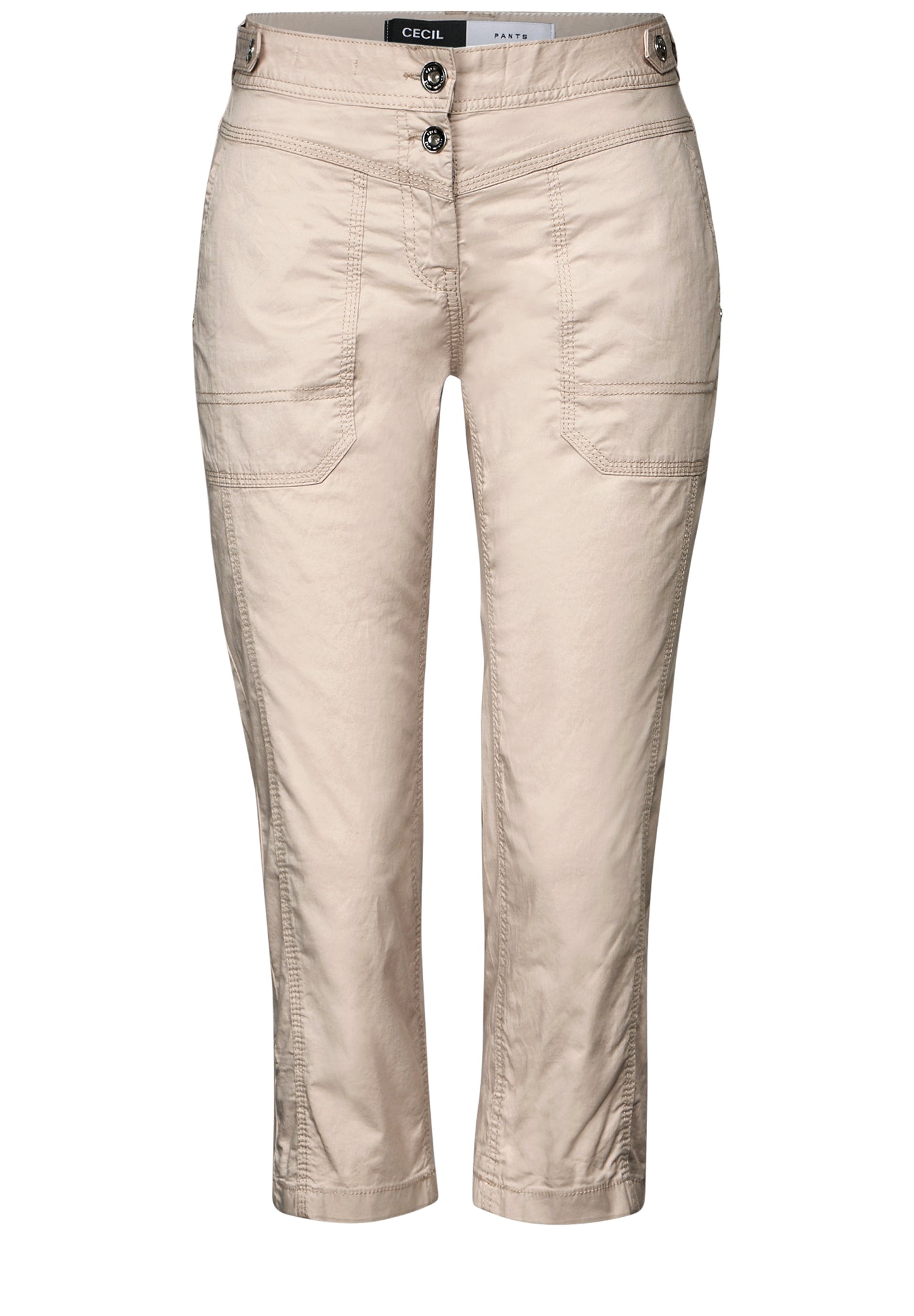 CECIL 3/4 Papertouch Hose - Farbe: boulder beige