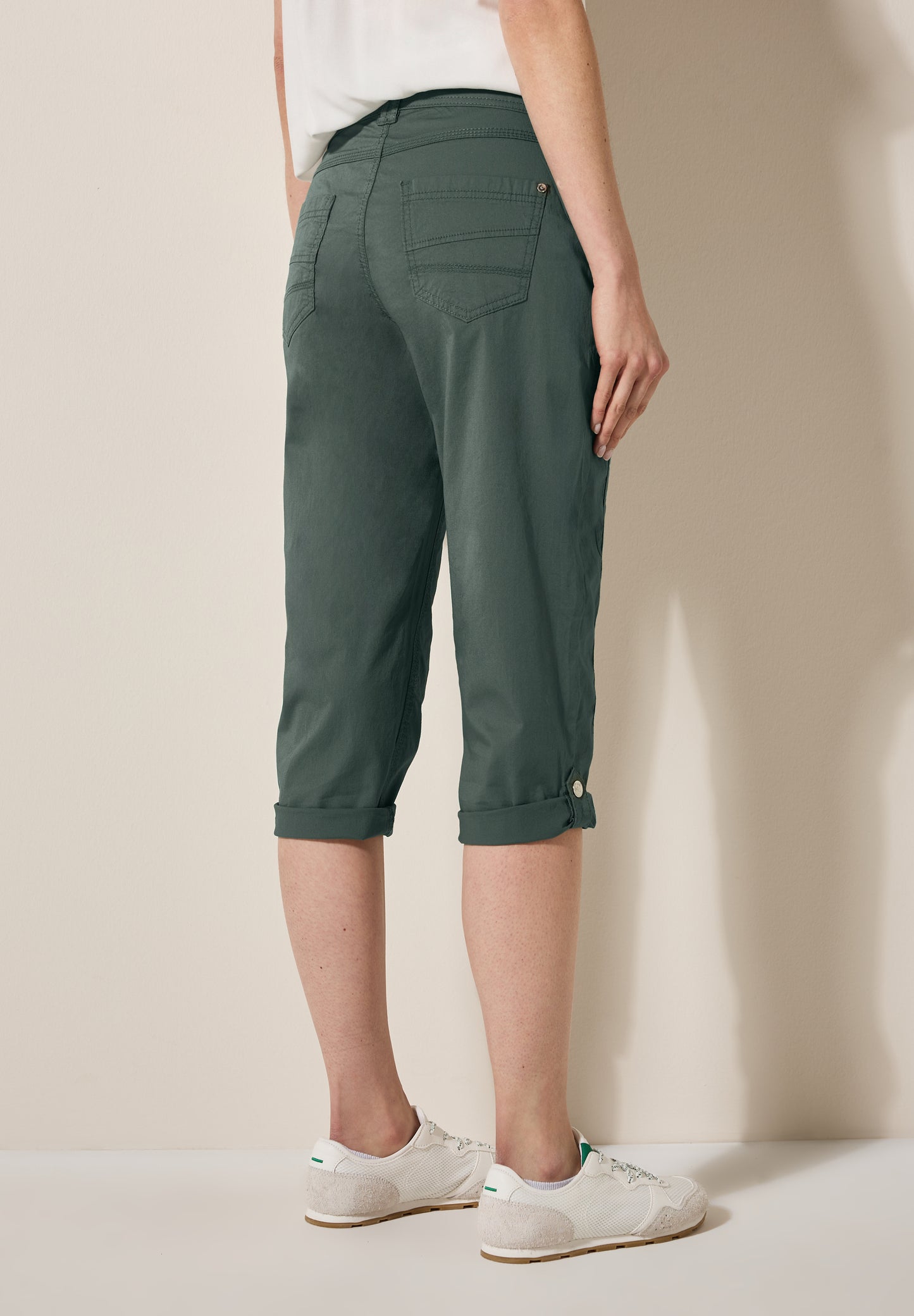 CECIL 3/4 Papertouch Hose - Farbe: balmy khaki