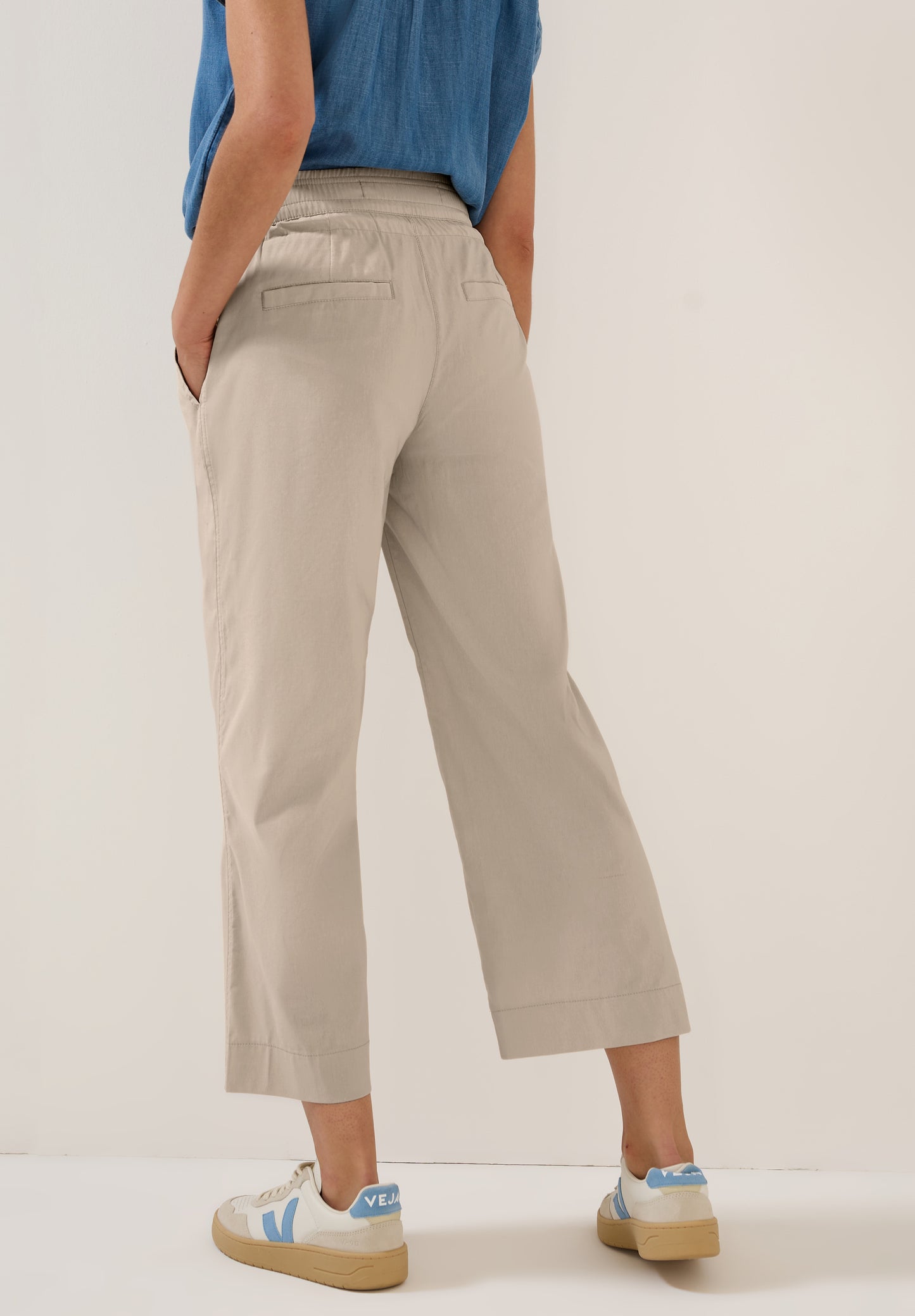 CECIL 7/8 Wide Leg Hose - Farbe: boulder beige