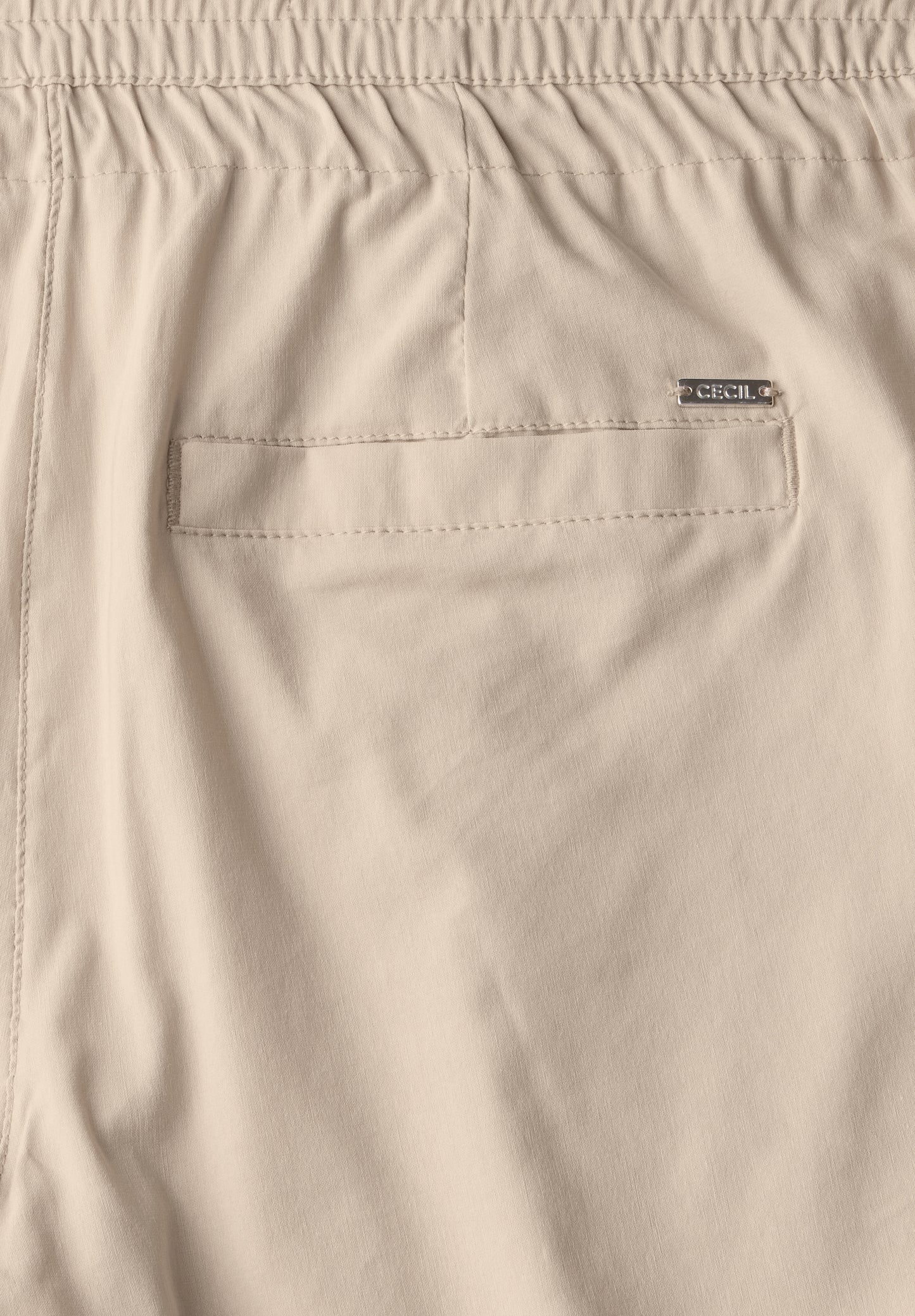 CECIL 7/8 Wide Leg Hose - Farbe: boulder beige