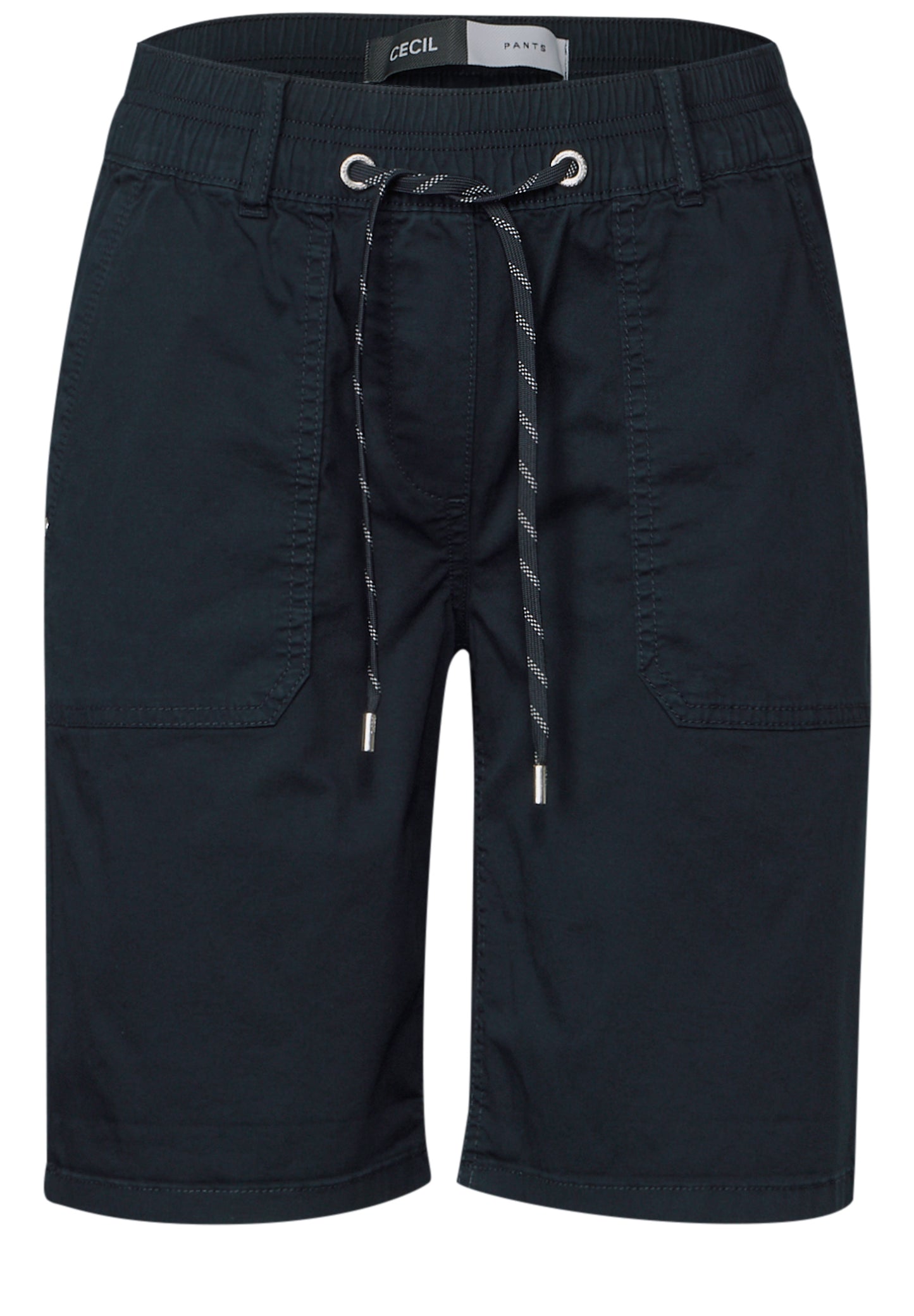 CECIL Twill Shorts im Washed-Look - Farbe: universal blue