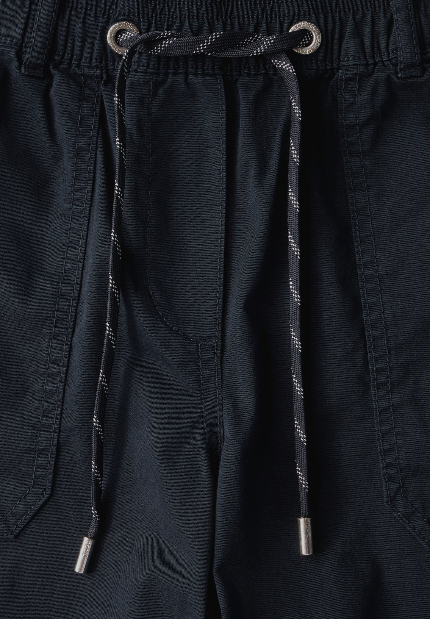 CECIL Twill Shorts im Washed-Look - Farbe: universal blue