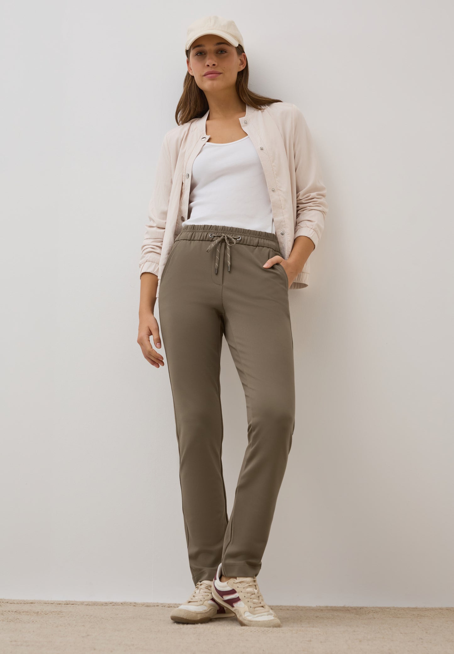 CECIL Casual Fit Hose - Farbe: natural taupe