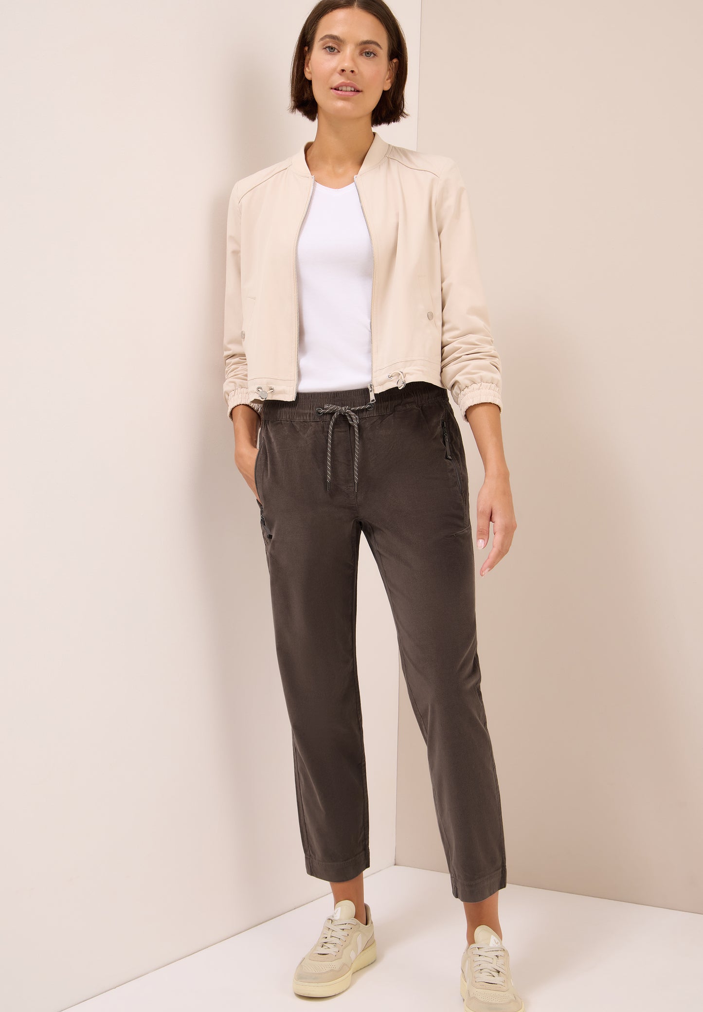 CECIL Cordhose im Casual Fit - Farbe: misty taupe