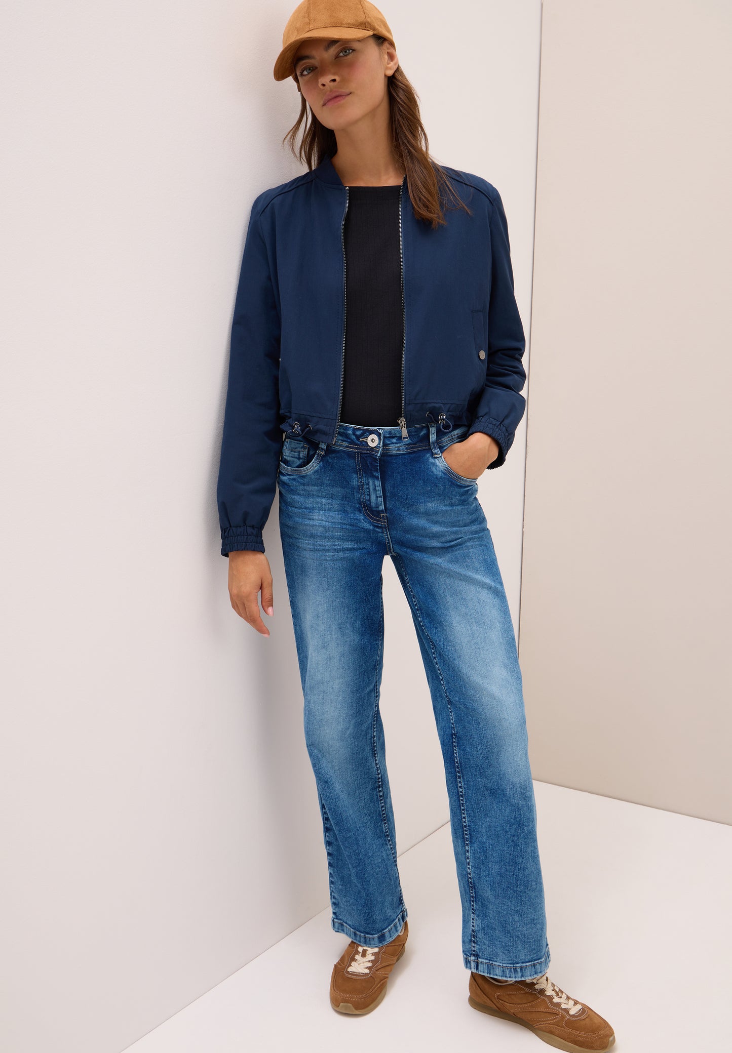 CECIL Wide Leg Jeans - Farbe: mid blue used wash