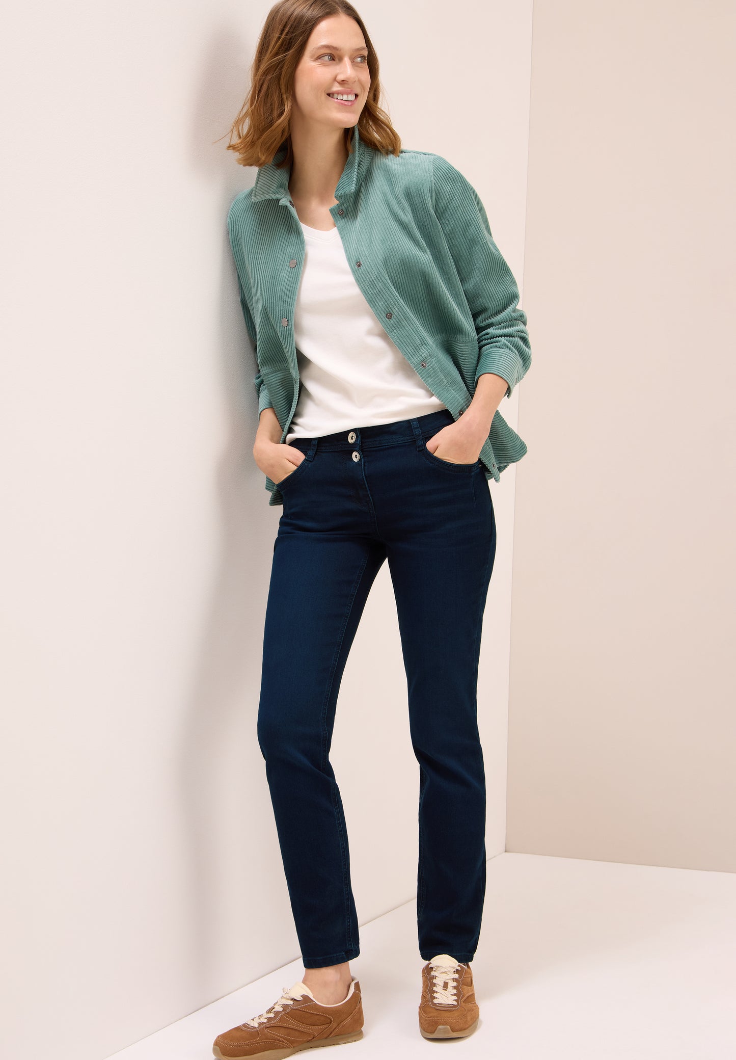 CECIL Casual Fit Jeans - Farbe: blue black washed