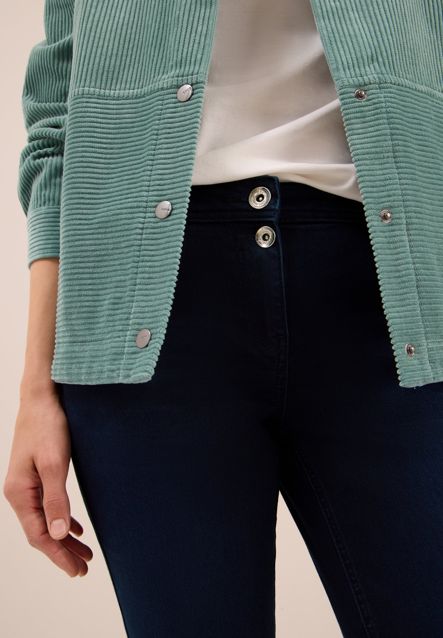CECIL Casual Fit Jeans - Farbe: blue black washed