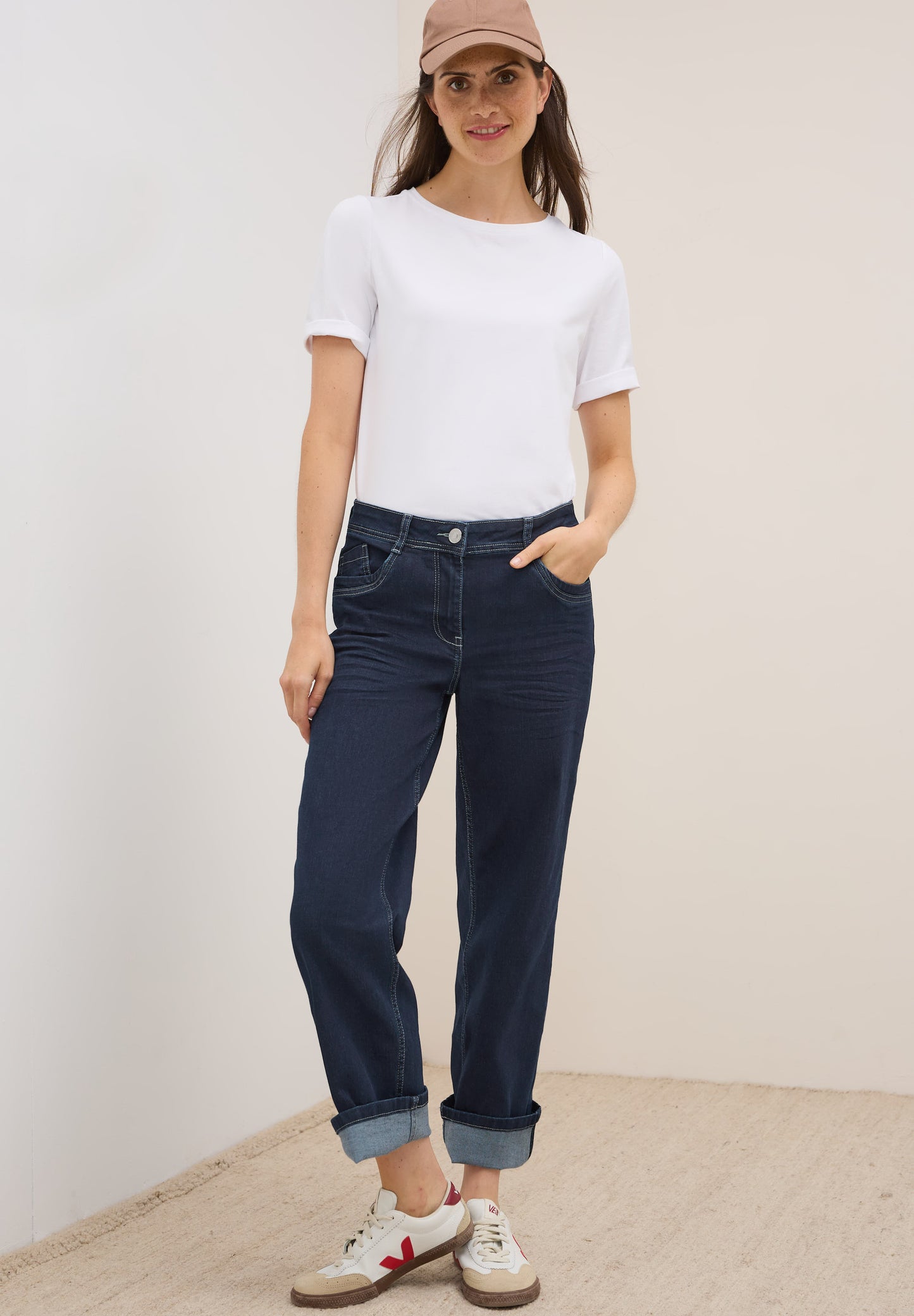 CECIL Rinsed Straight Leg Jeans - Farbe: rinsed wash