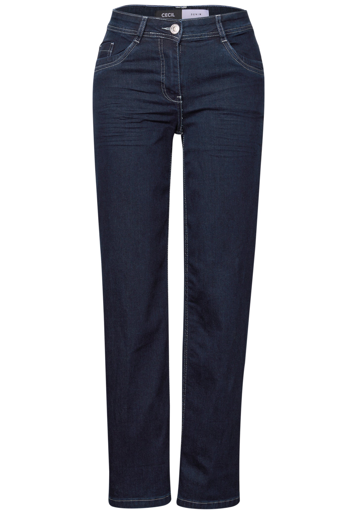 CECIL Rinsed Straight Leg Jeans - Farbe: rinsed wash