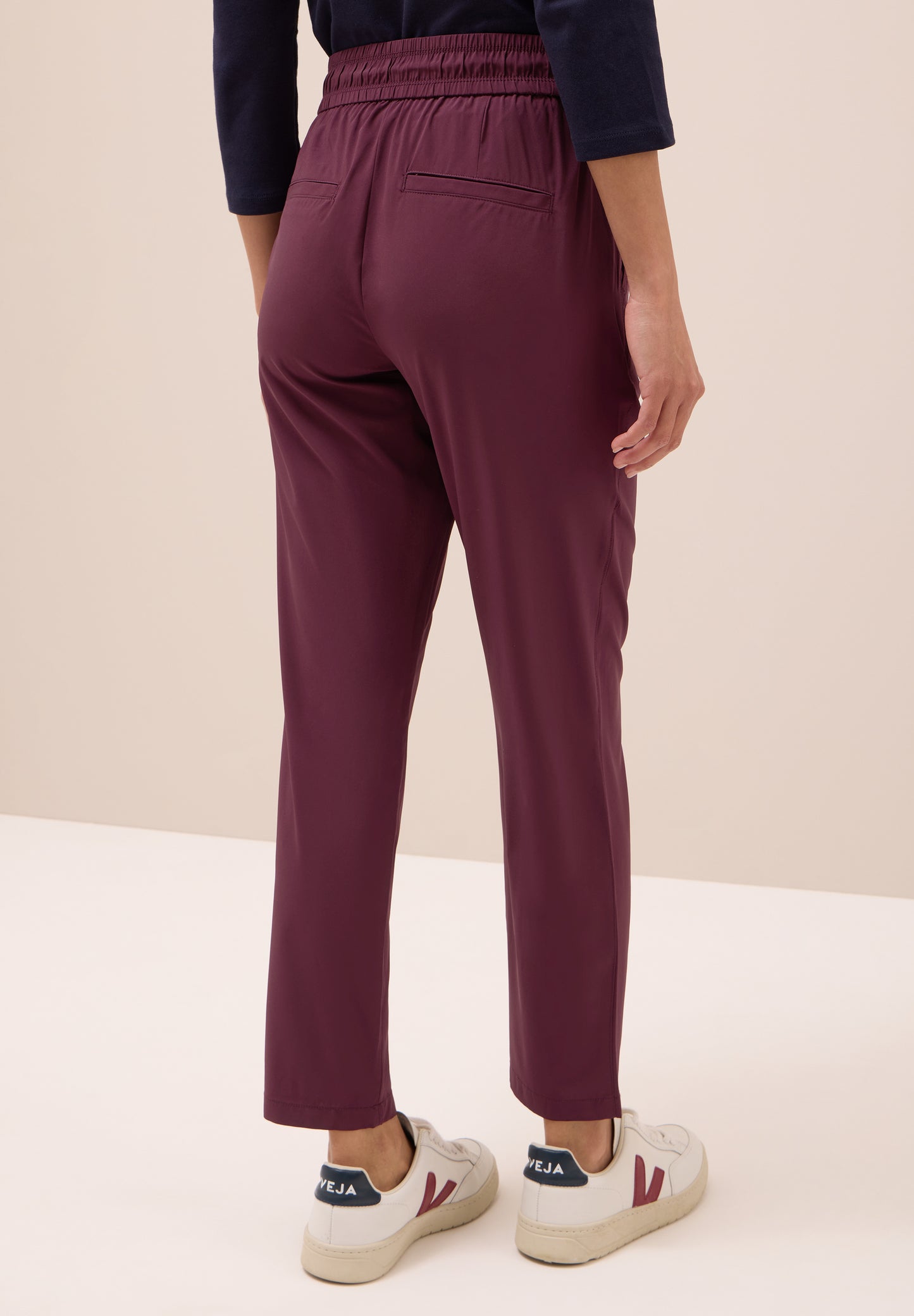 CECIL Hose im Casual Fit - Farbe: mulberry red
