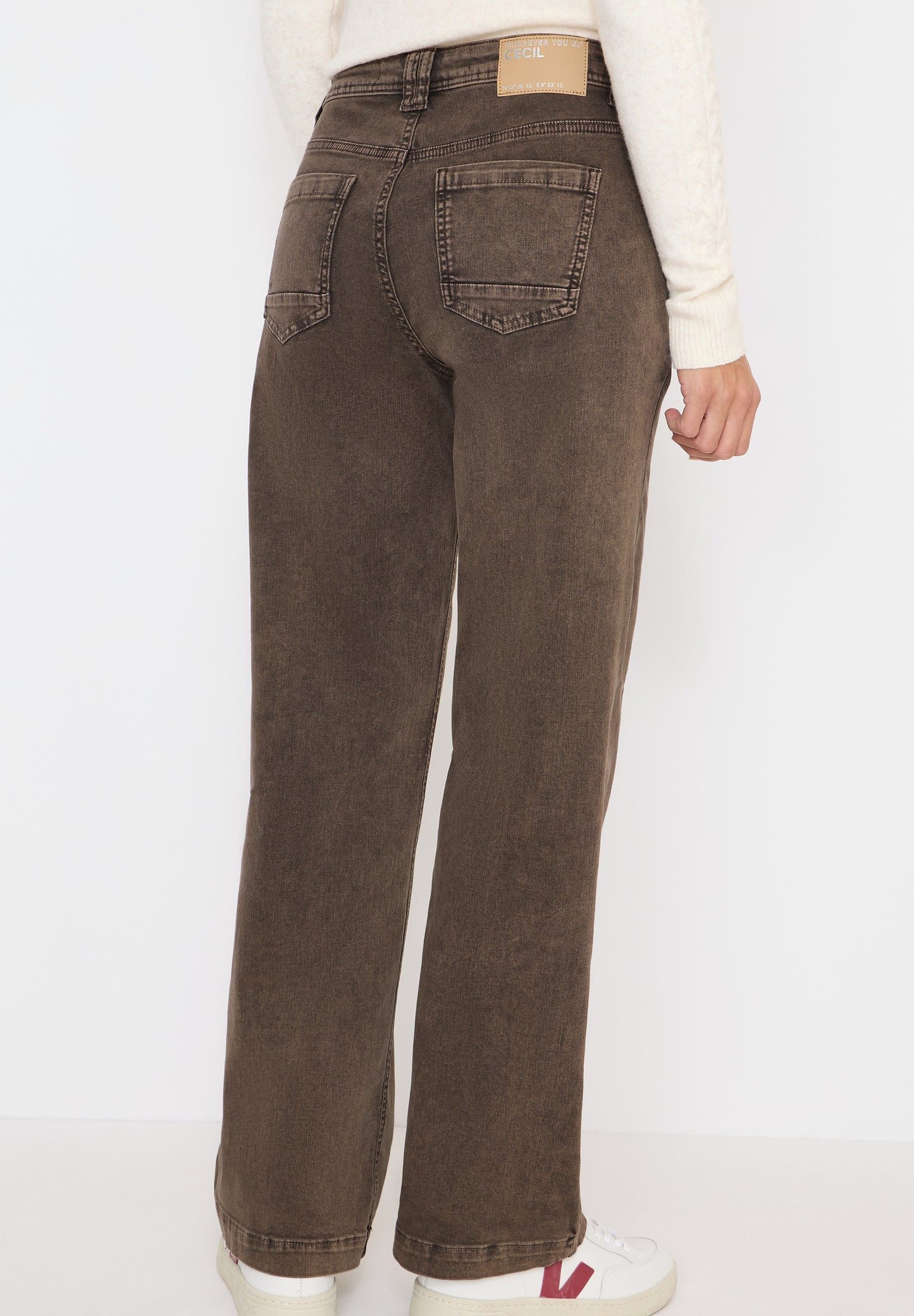 CECIL Wide Leg Jeans - Farbe: chocolate mousse