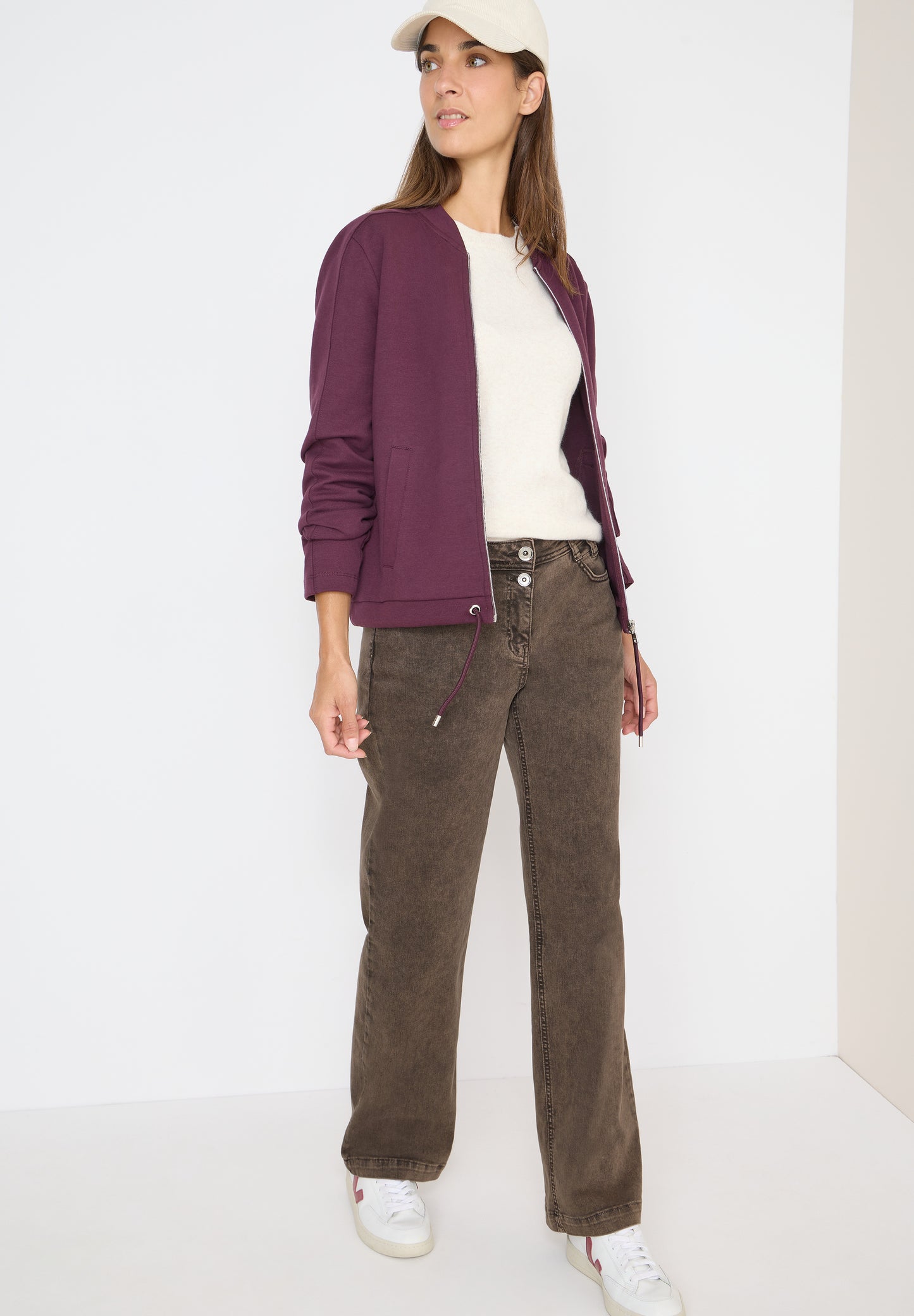 CECIL Wide Leg Jeans - Farbe: chocolate mousse