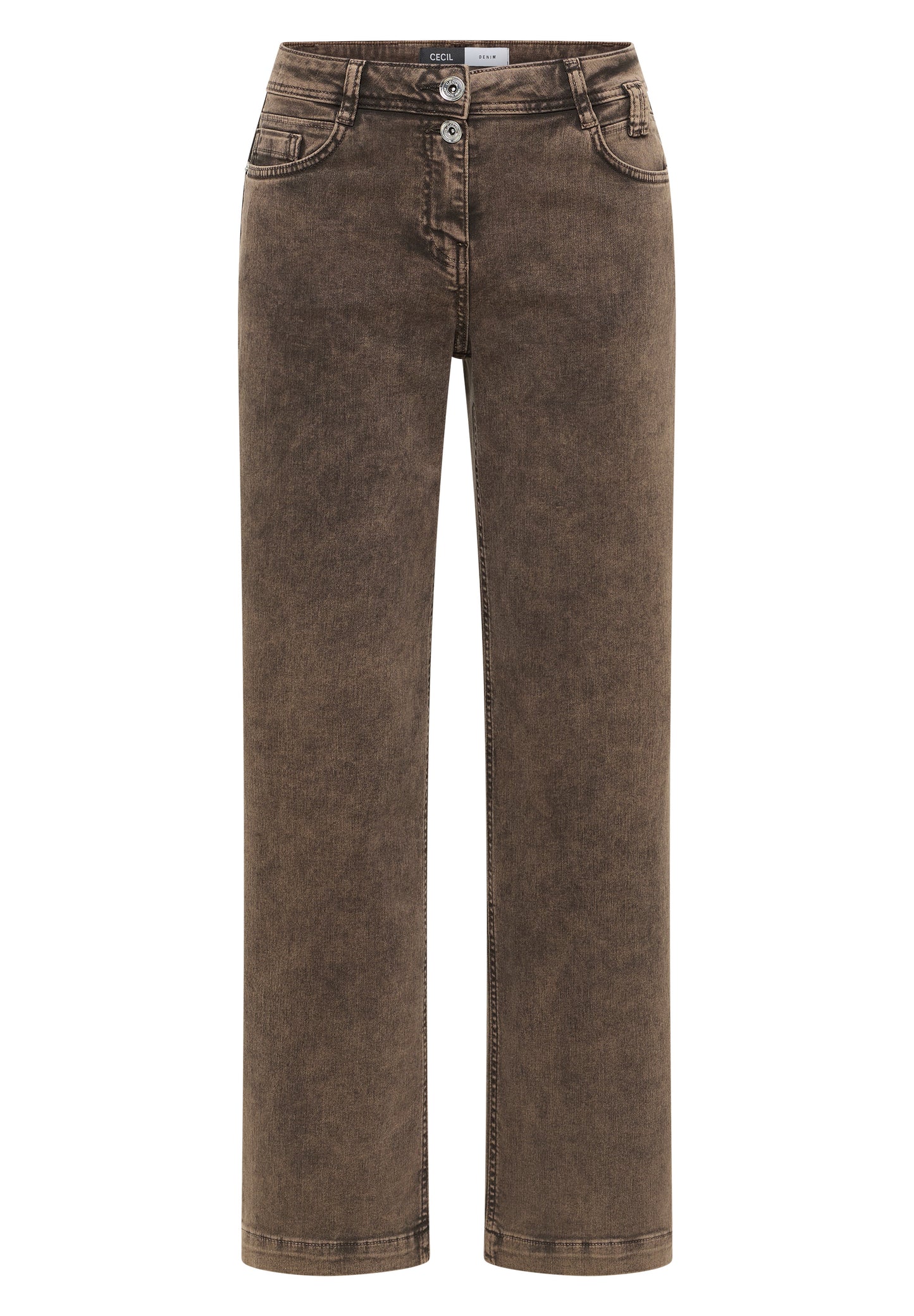 CECIL Wide Leg Jeans - Farbe: chocolate mousse