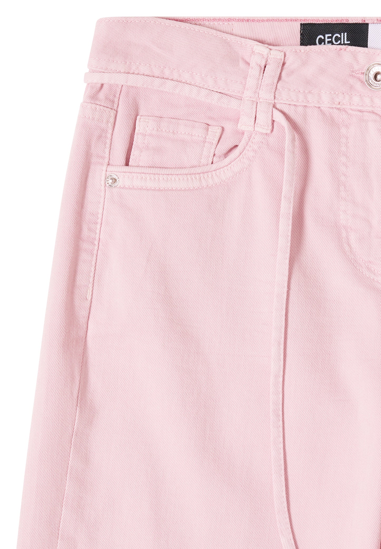 CECIL - High Waist Wide Leg Jeans im Loose Fit - Farbe: light blush rose