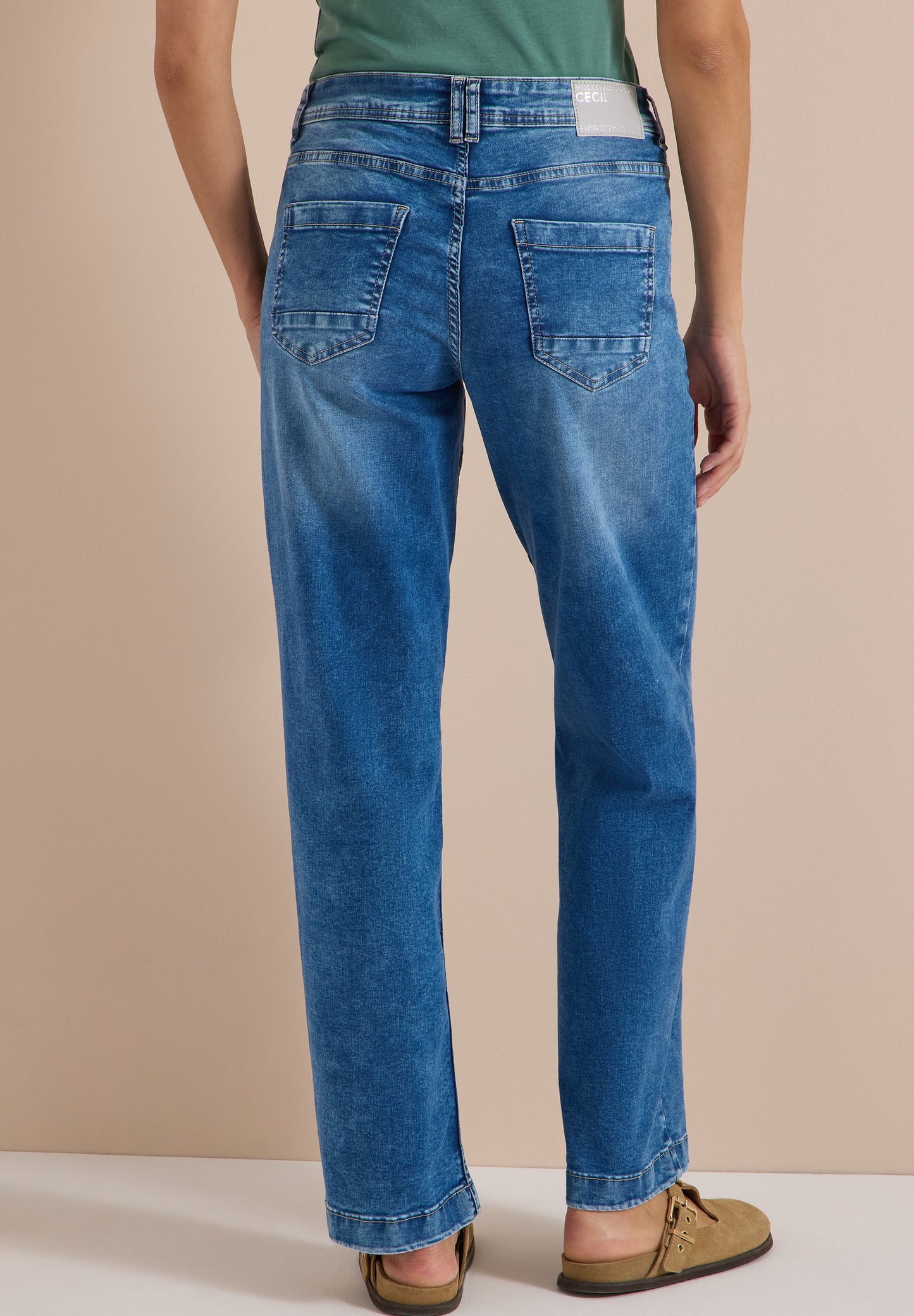 CECIL - Jeans Hose im Style Neele im Loose Fit - Farbe: Blau