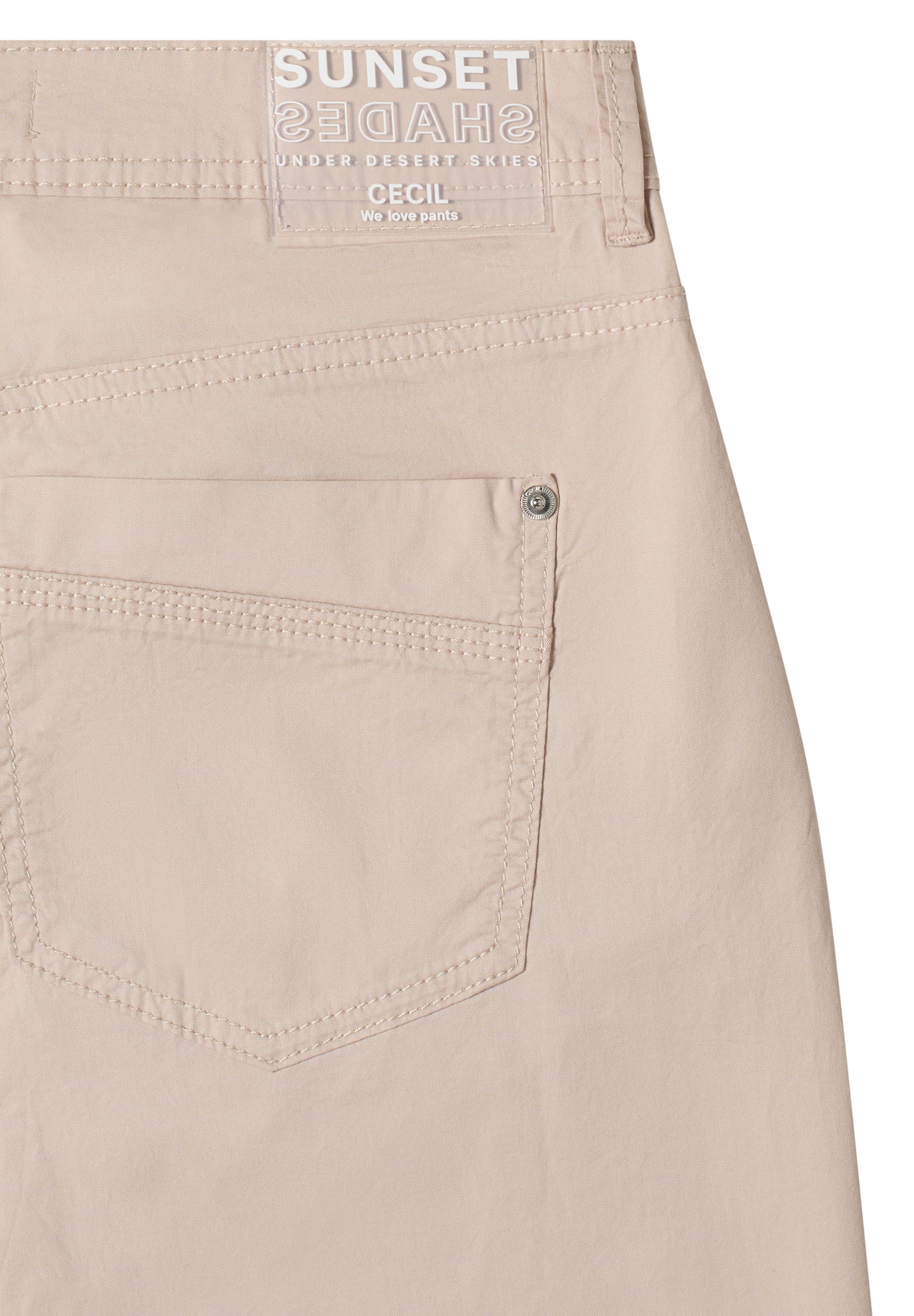 CECIL - Barrel Leg Hose in Papertouch Qualität - Farbe: cashmere beige