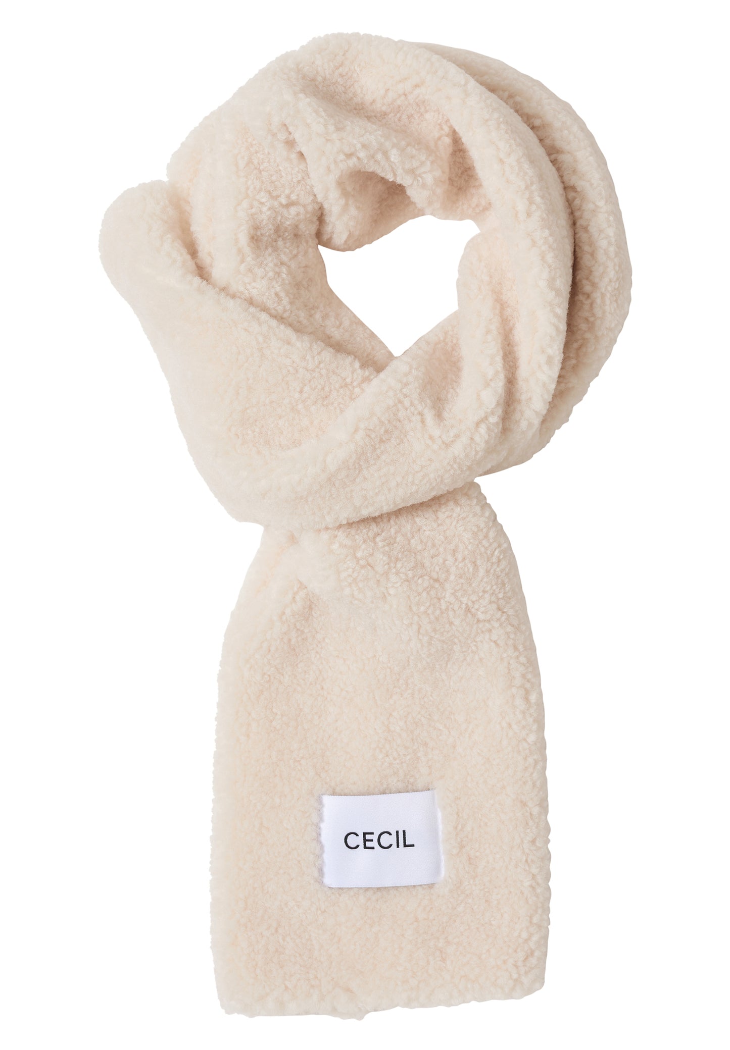 CECIL Teddy Schal - Farbe: teddy vanilla white