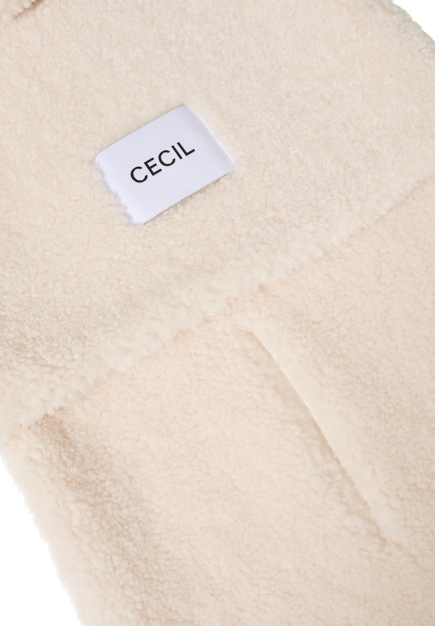 CECIL Teddy Schal - Farbe: teddy vanilla white