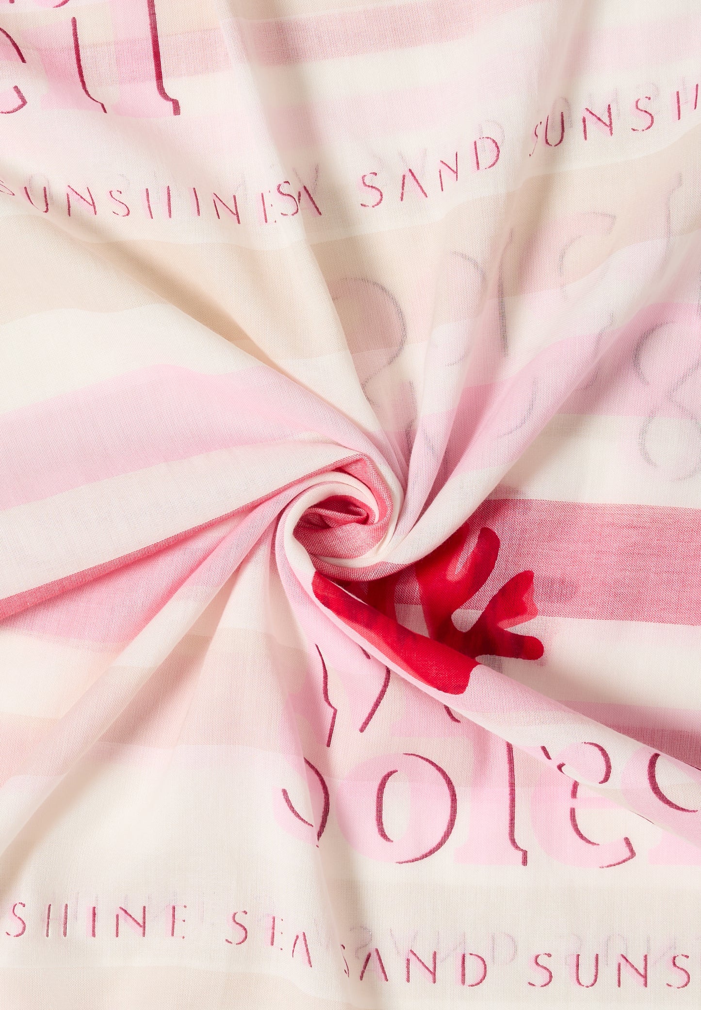CECIL - Loop-Schal mit Streifenmuster - Farbe: vanilla white