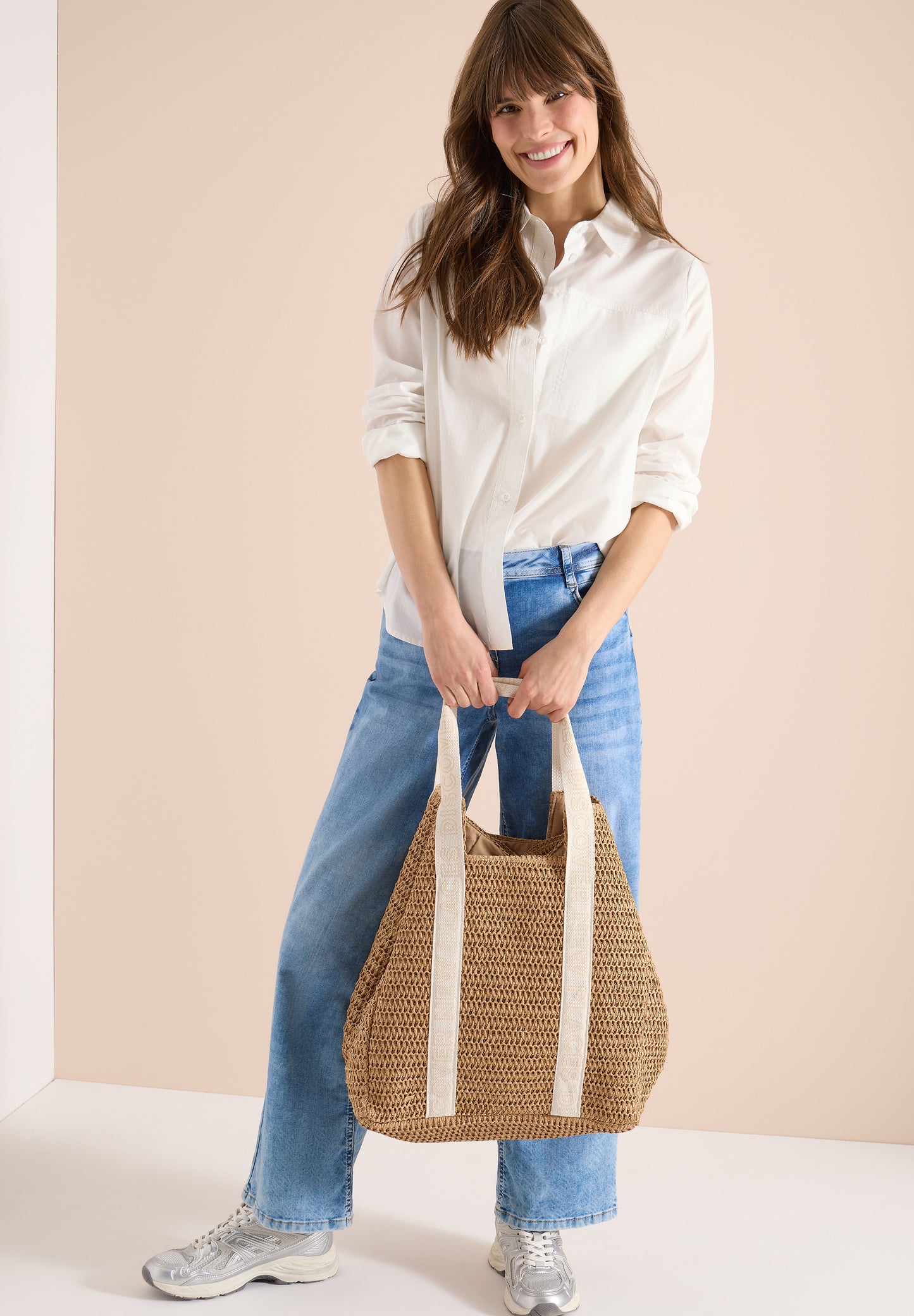 CECIL - Tasche im Crochet-Look - Farbe: dark crispy camel