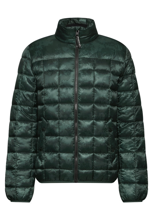 Street One MEN Bedruckte Steppjacke - Farbe: deep green