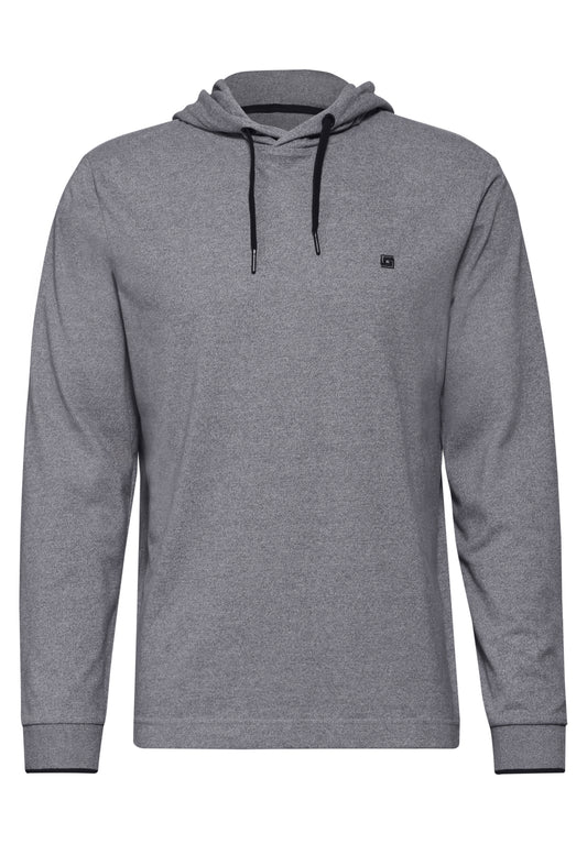 Street One MEN Pique-Kapuzenshirt - Farbe: steel grey