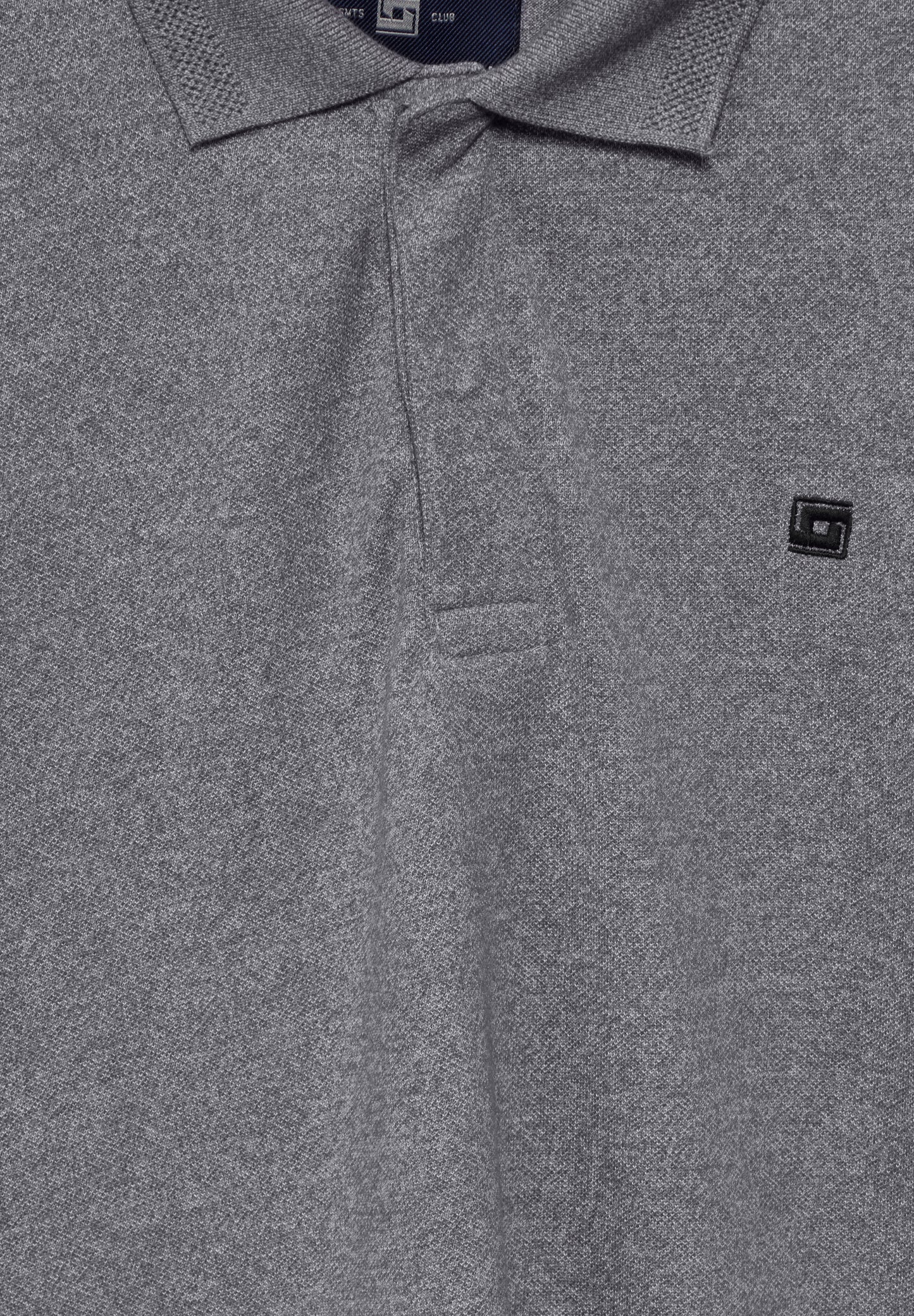 Street One MEN Pique-Langarmpolo - Farbe: steel grey