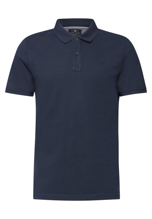 Street One MEN Poloshirt mit Logo - Farbe: bold blue