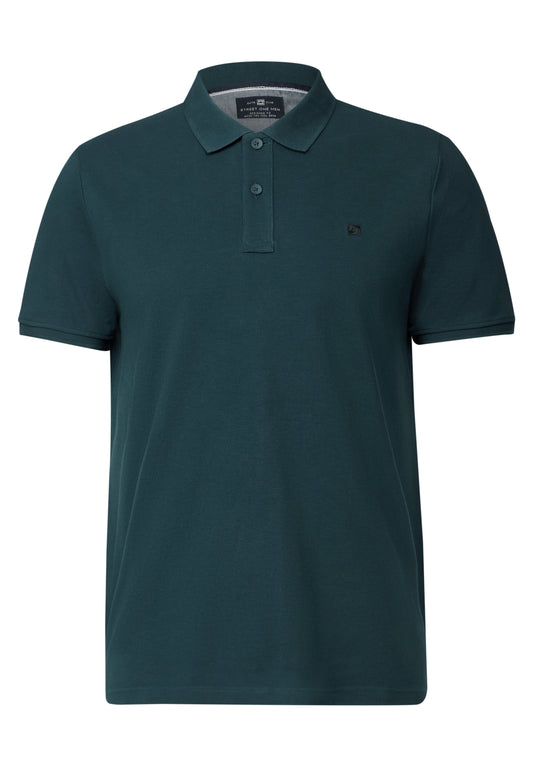 Street One MEN Poloshirt mit Logo - Farbe: endless green