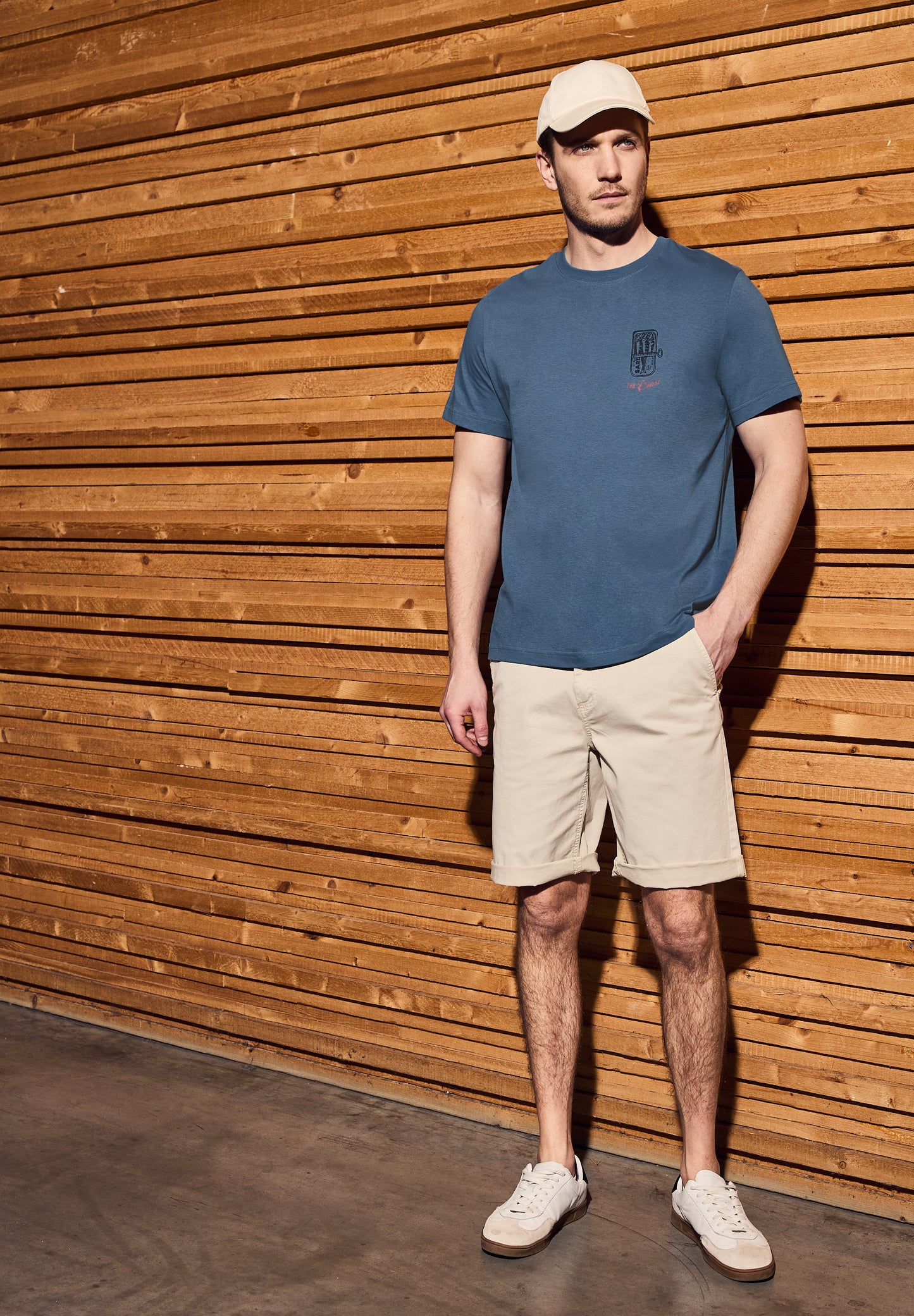 Street One MEN Rundhalsshirt - Farbe: ocean blue