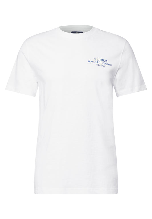 Street One MEN T-Shirt mit Backprint - Farbe: bright white