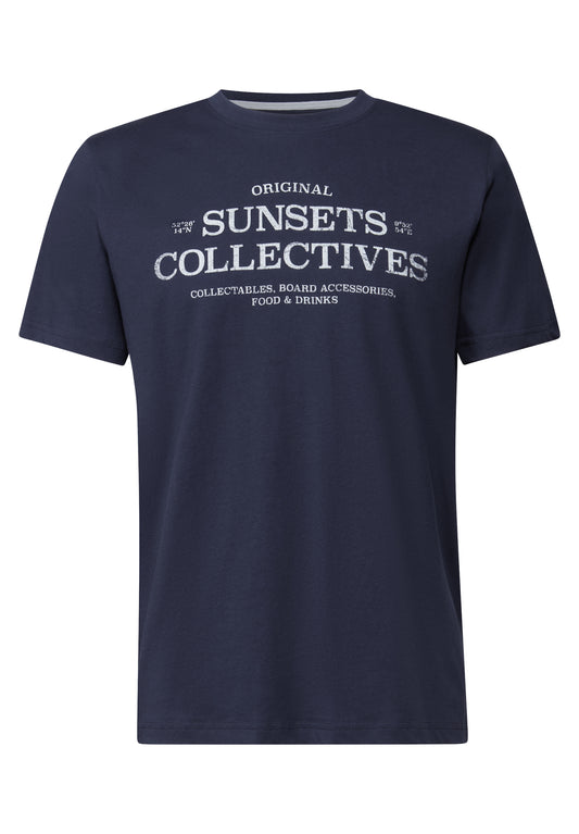 Street One MEN T-Shirt mit Print - Farbe: dark navy blue