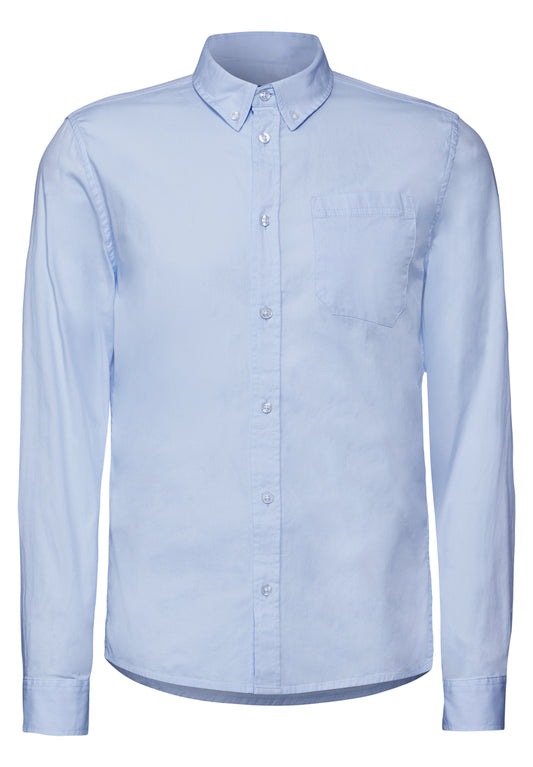 Street One MEN Popeline Stretch Hemd - Farbe: soft blue