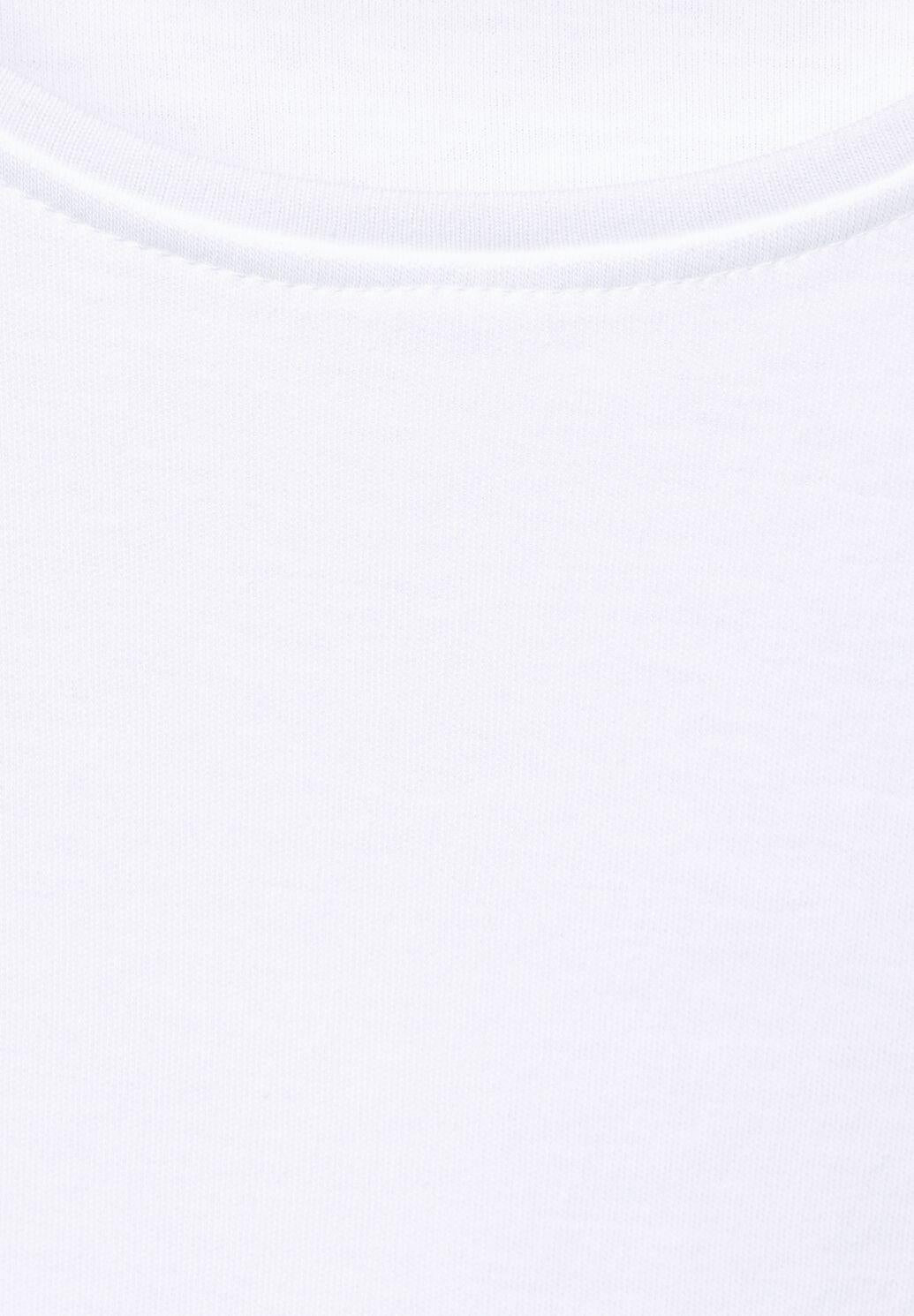 CECIL - Basic Shirt - Langarmshirt weiß B319820-10000
