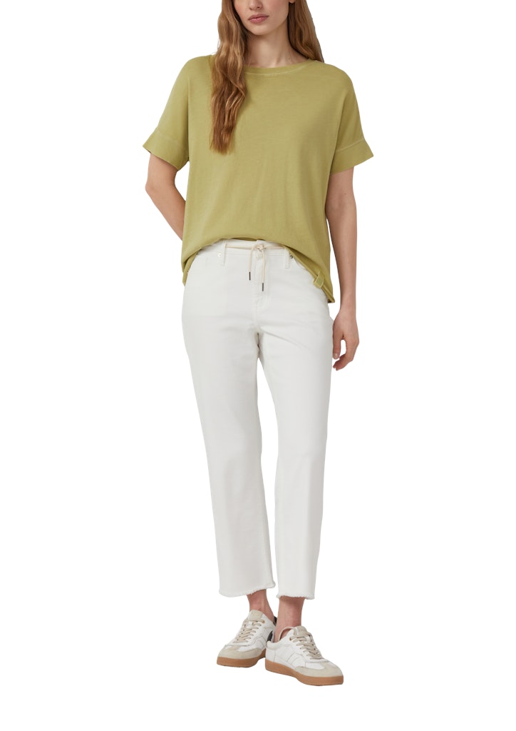 s.Oliver - Cropped Jeans Karolin / Regular Fit / Mid Rise / Straight Leg - Farbe: Weiss