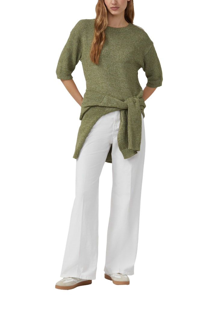 s.Oliver - Jeans Suri / Regular Fit / High Rise / Wide Leg - Farbe: Weiss