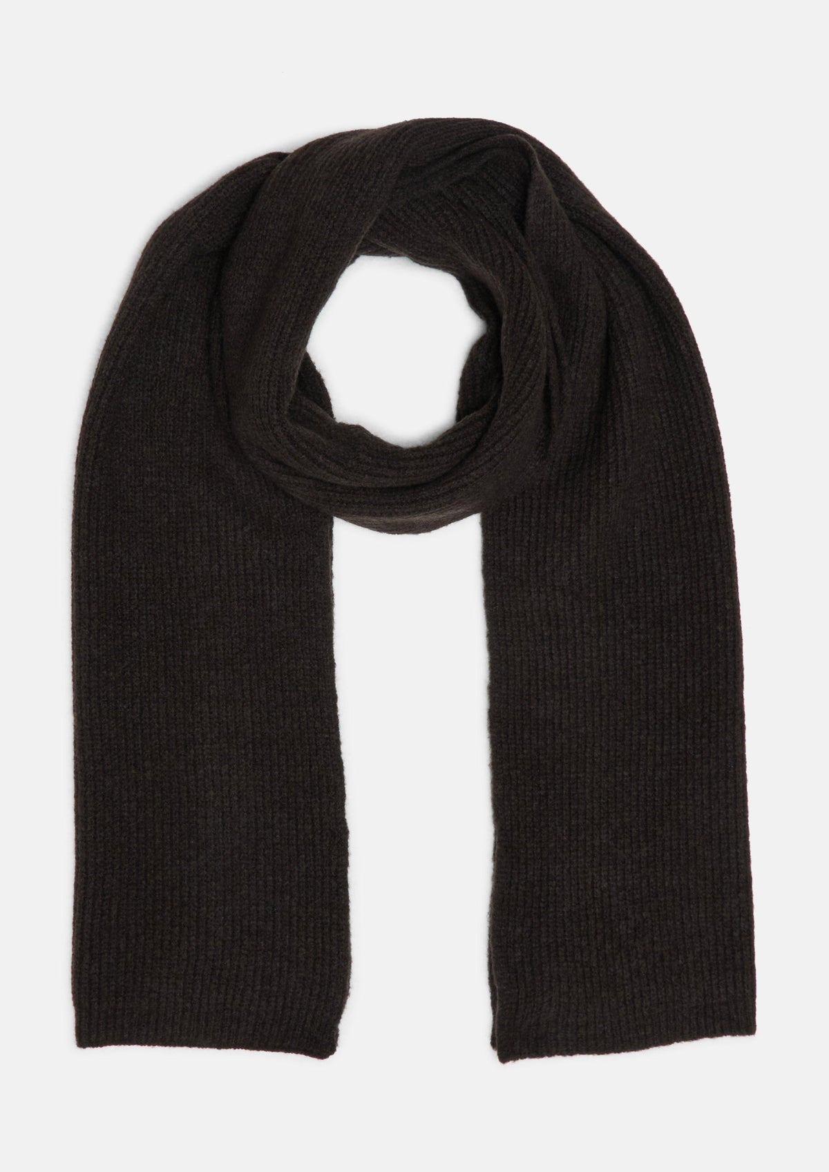 s.Oliver - Unifarbener Strickschal - Farbe: Braun braun