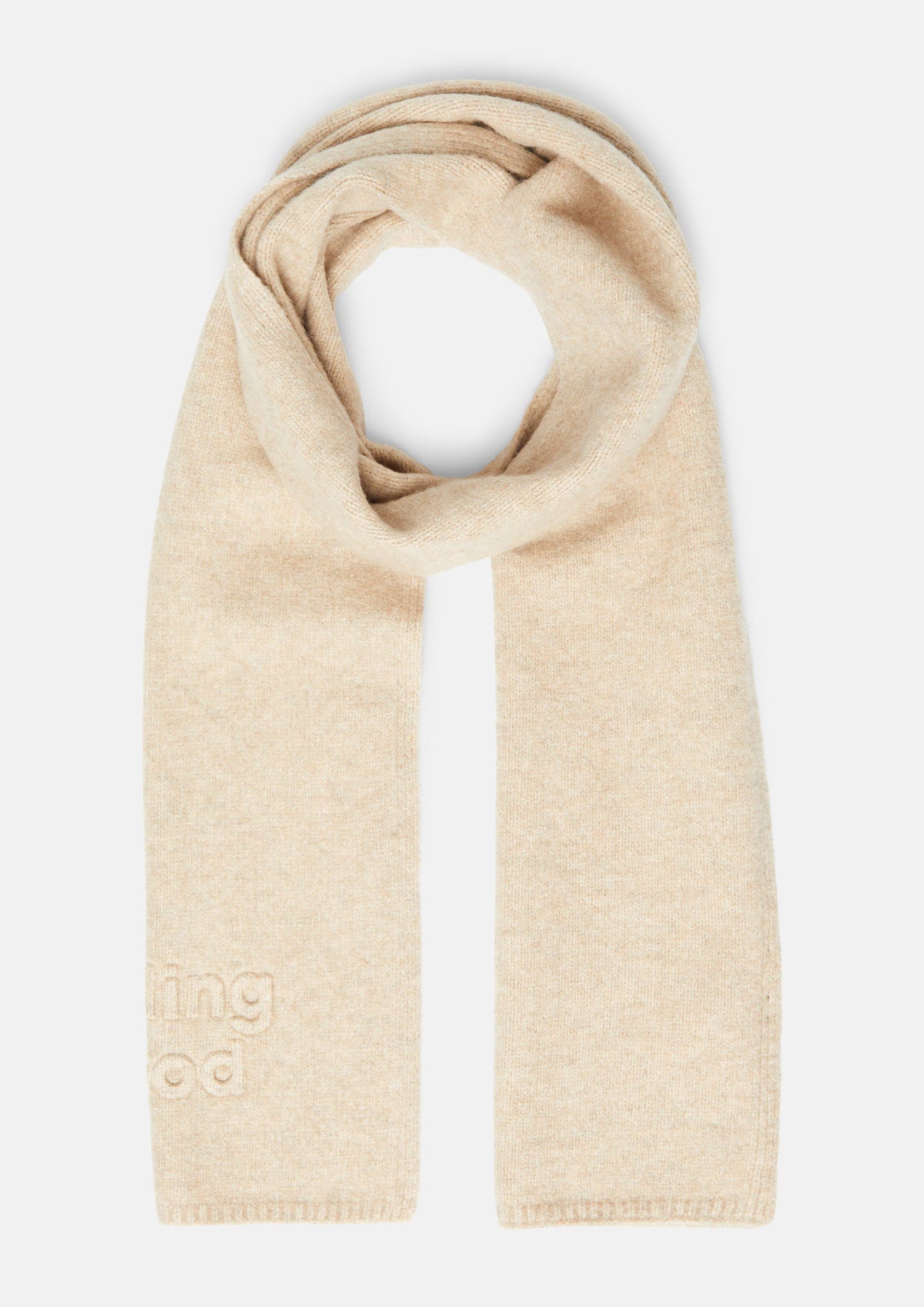 s.Oliver - Strickschal mit Strickmuster - Farbe: Beige beige