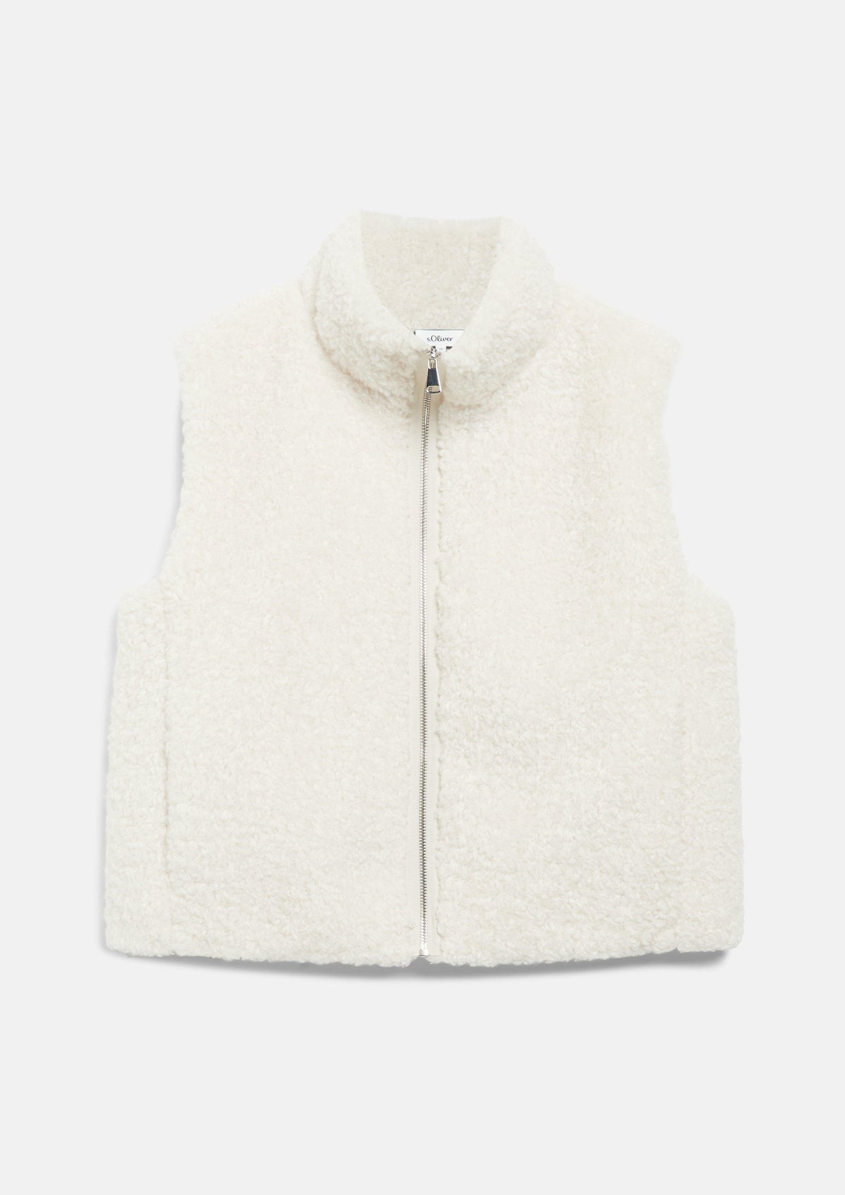 s.Oliver - Teddyweste mit Eingrifftaschen - Farbe: Creme creme
