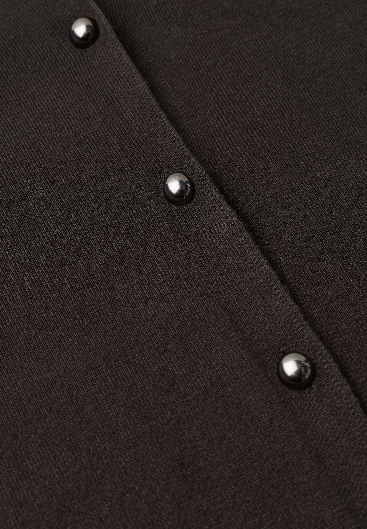 Street One Damen Kurzarm Cardigan mit Rundhals und Knöpfen - Dunkelbraun black coffee