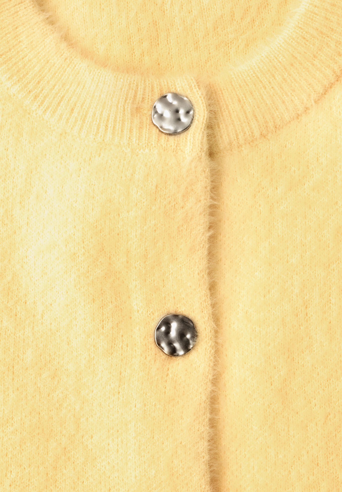 Street One Damen Kurzarm-Cardigan mit Rundhals - Gelb sunbeam yellow