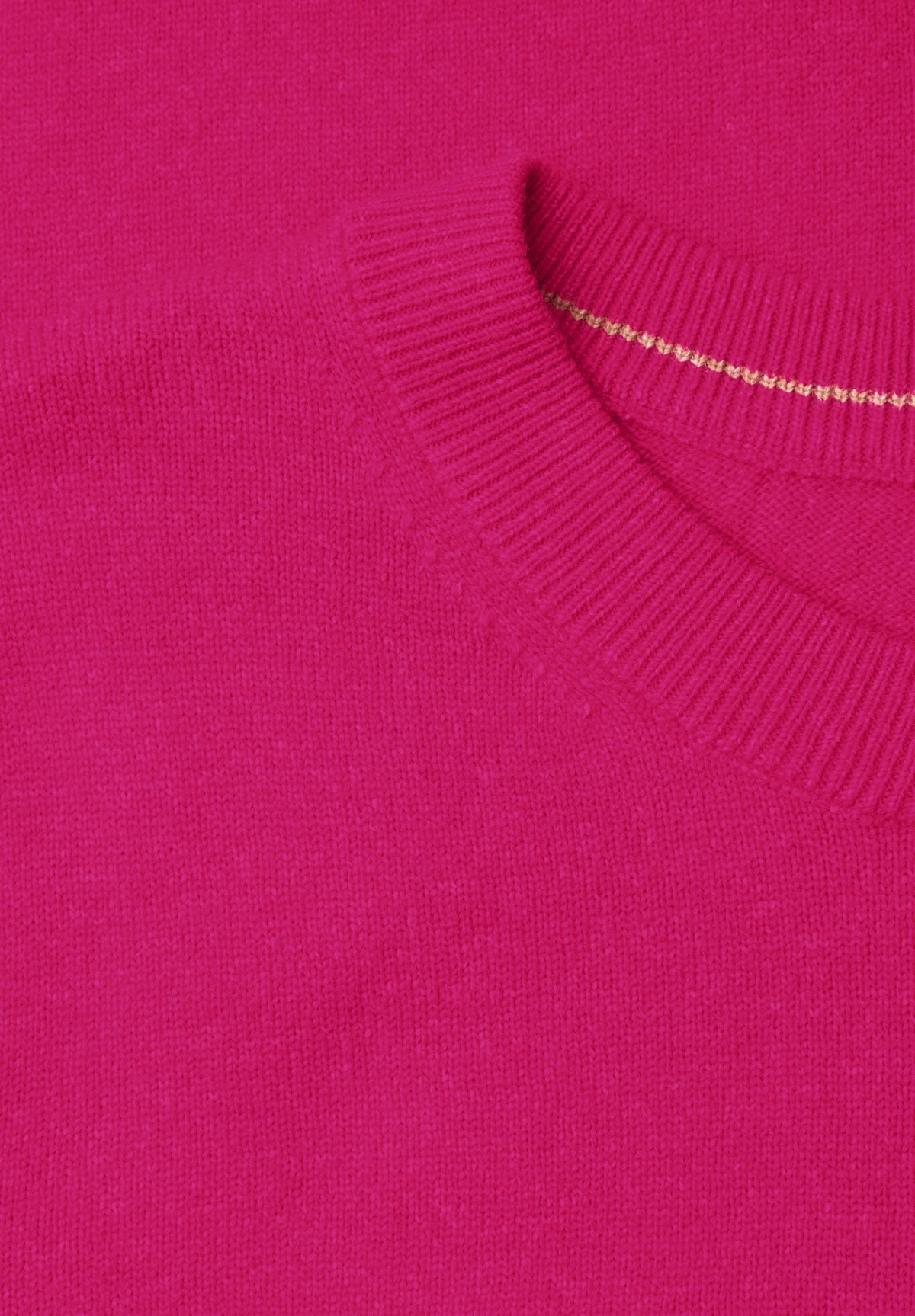 CECIL Damen Strickpullover mit Rundhals - Pink meliert pink flash melange