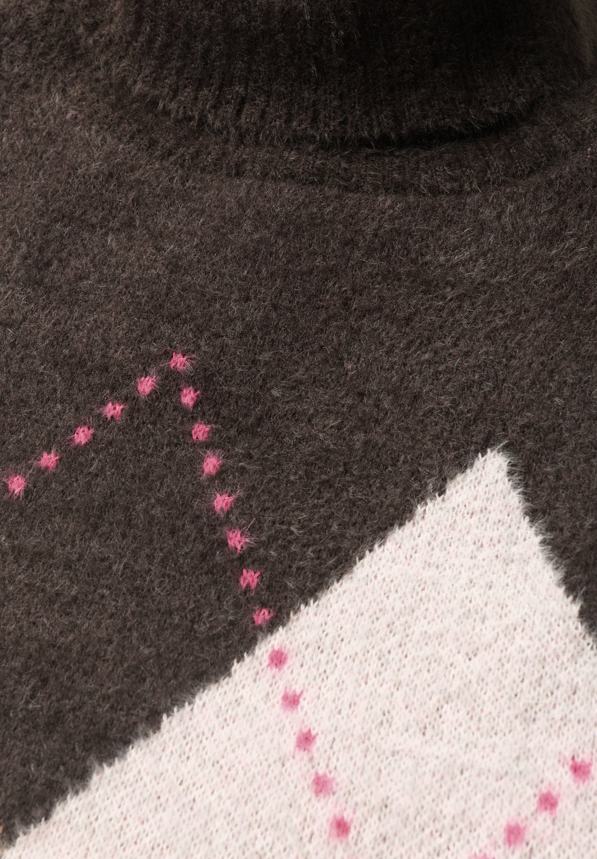 CECIL Damen Pullunder mit Kragen und Argyle-Muster - Trüffelbraun truffle brown