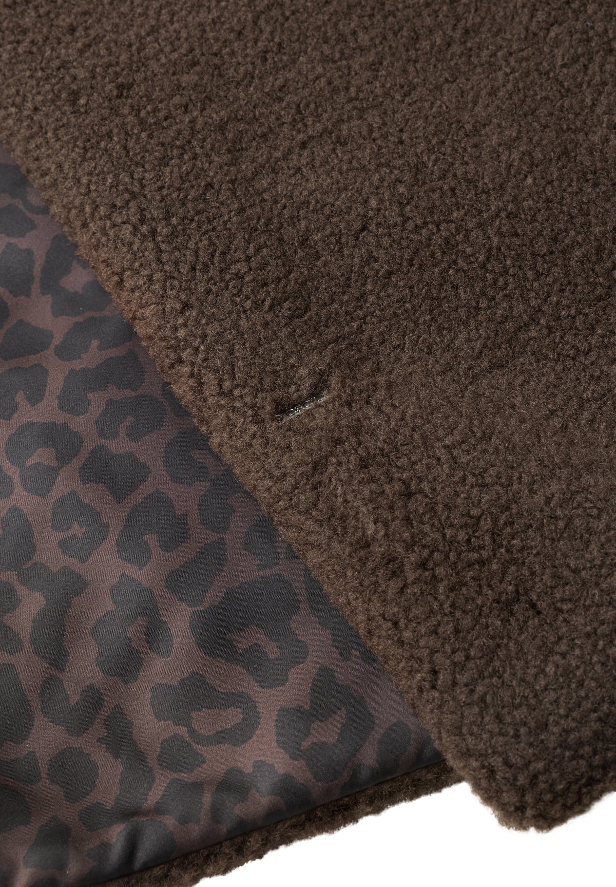 CECIL Damen Teddy-Schal mit Leo-Rückseite - Schokoladenbraun chocolate sauce brown